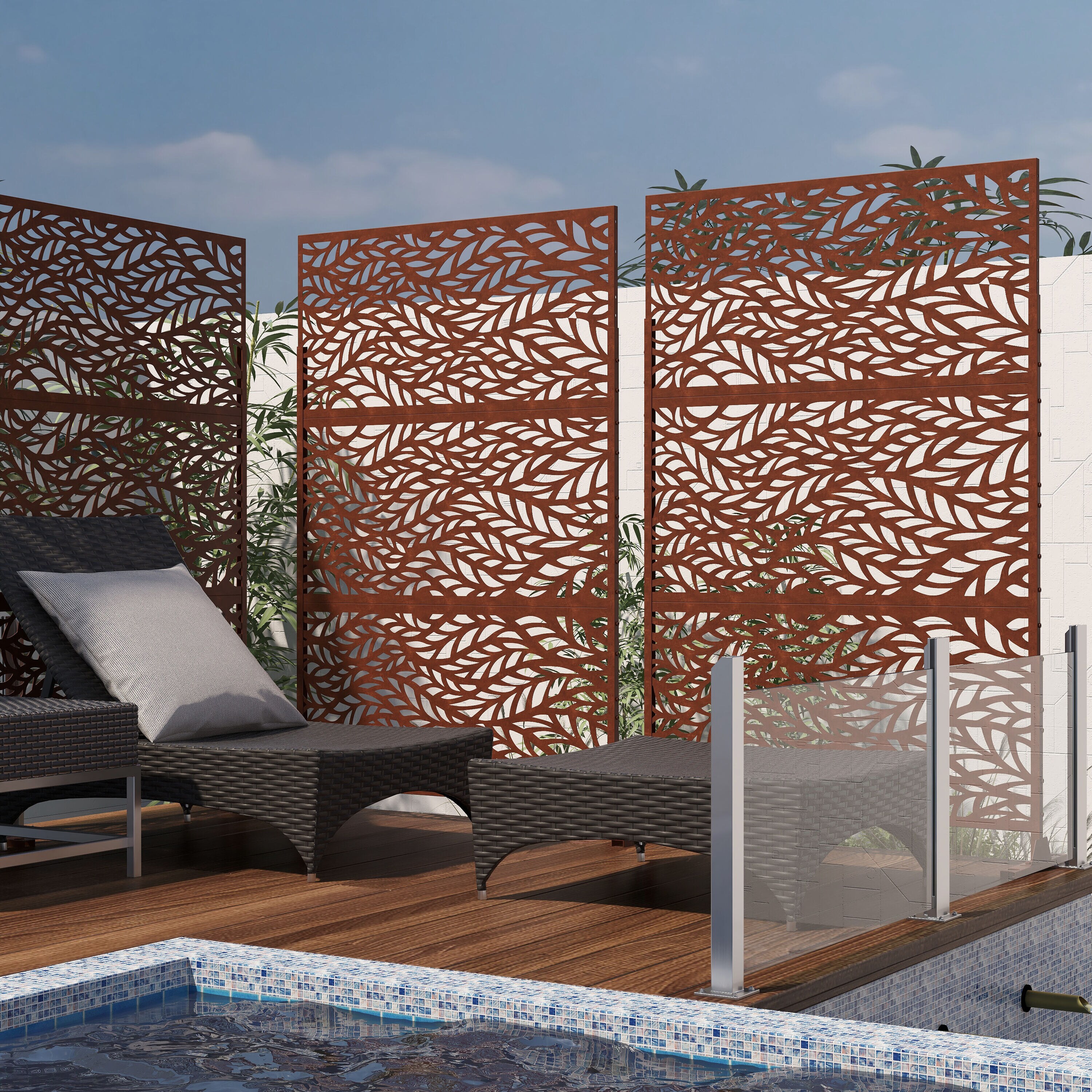 Dreamsidea LS-OS0007-RE BROWN Outdoor-Privacy-Screen - View #2