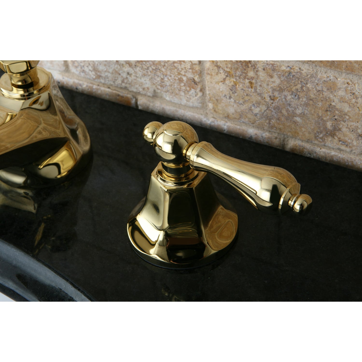 Kingston Brass Vintage Polished Brass Widespread 2-handle Bathroom