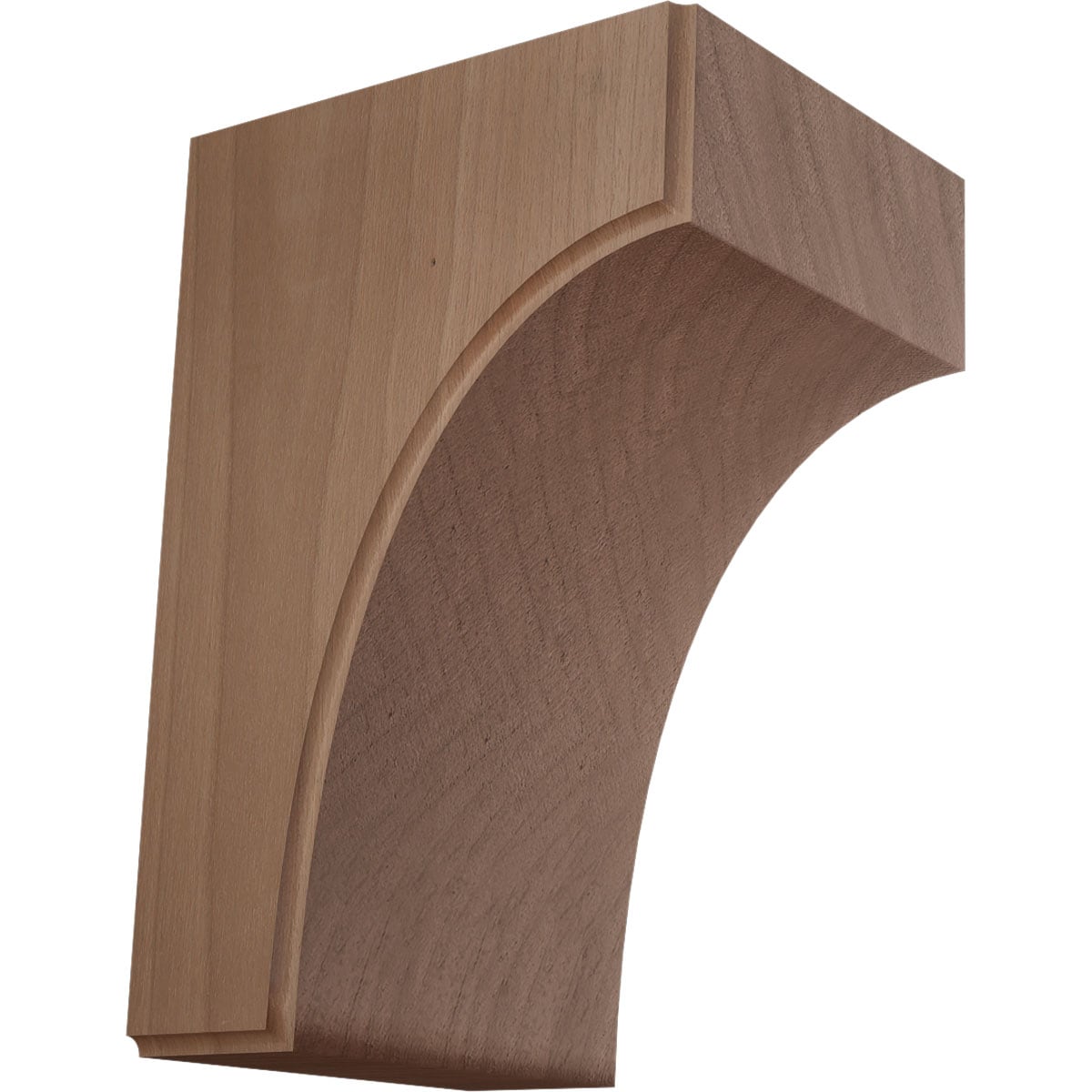 Ekena Millwork BKTW04X04X06CVCH Clarksville 3-1/2-in x 4-in x 6-in Cherry Brown Wood Standard bracket