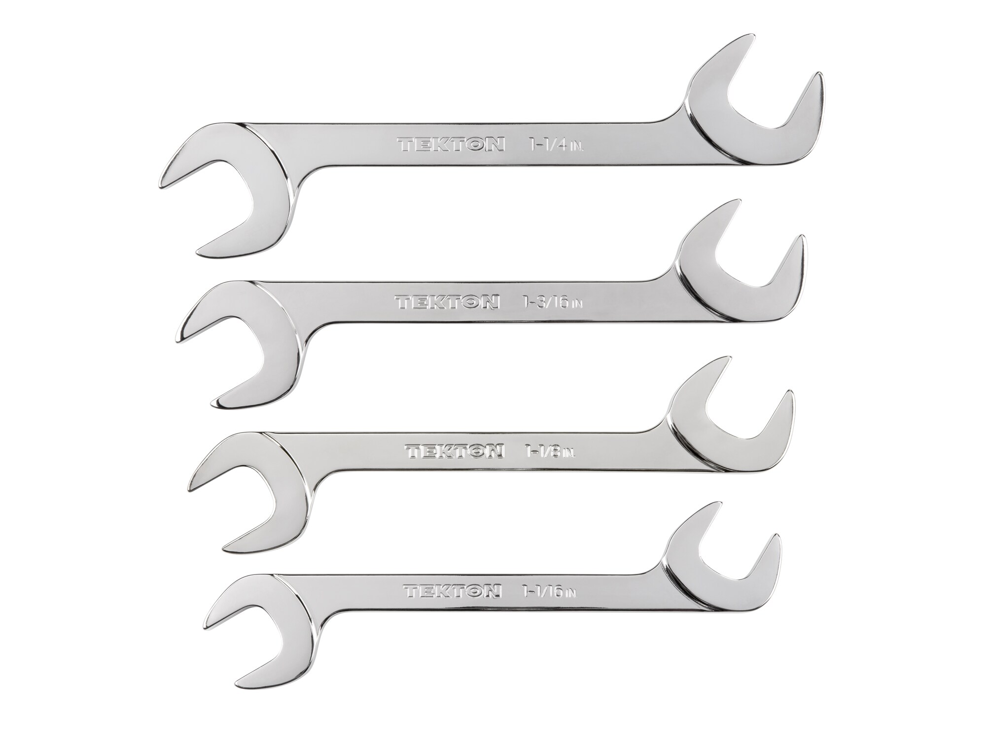 TEKTON 4-Piece Set (SAE) Angle Open End Wrench In The Combination ...