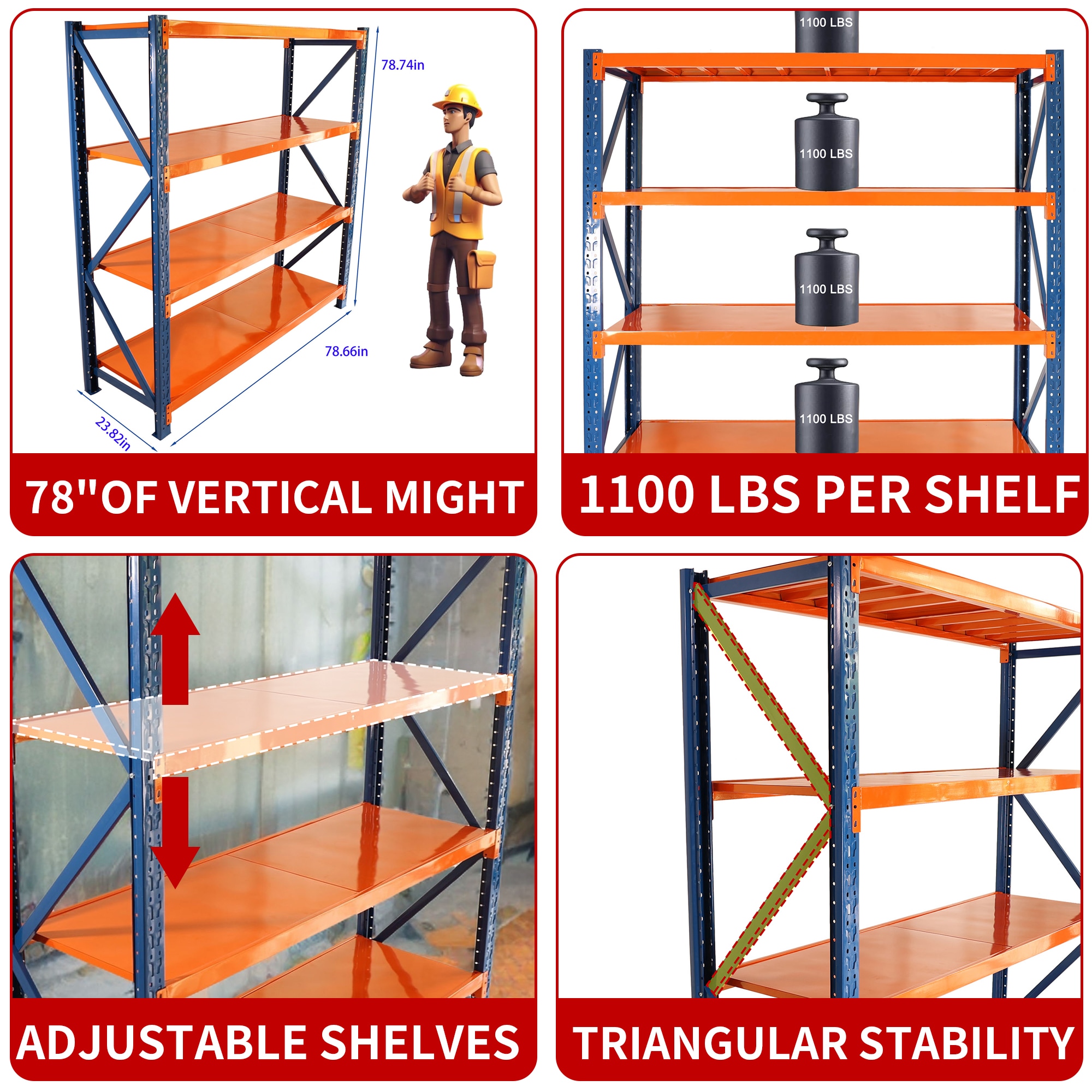 ToolCat BZ-3-184-SN Free-Standing-Shelving - View #2