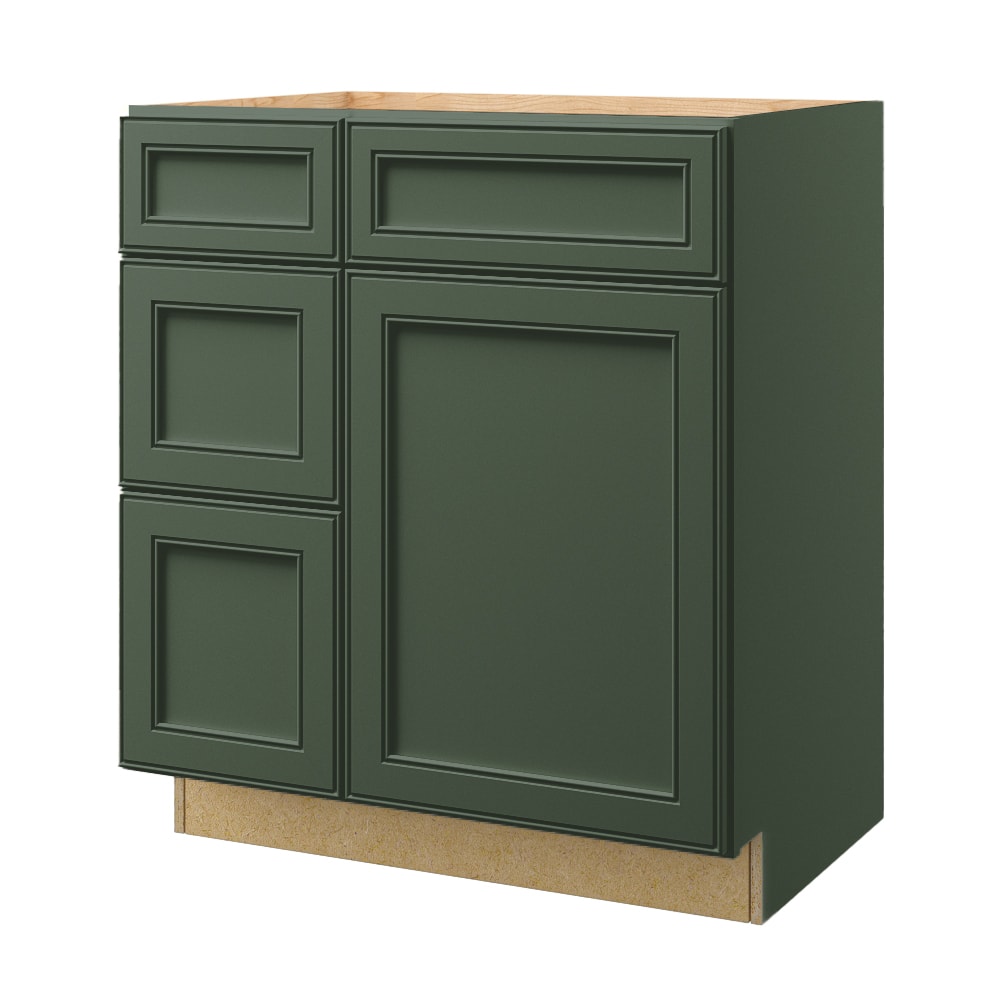 allen + roth 56270HR Heathrow 30-in Sage Bathroom Vanity Base Cabinet without Top