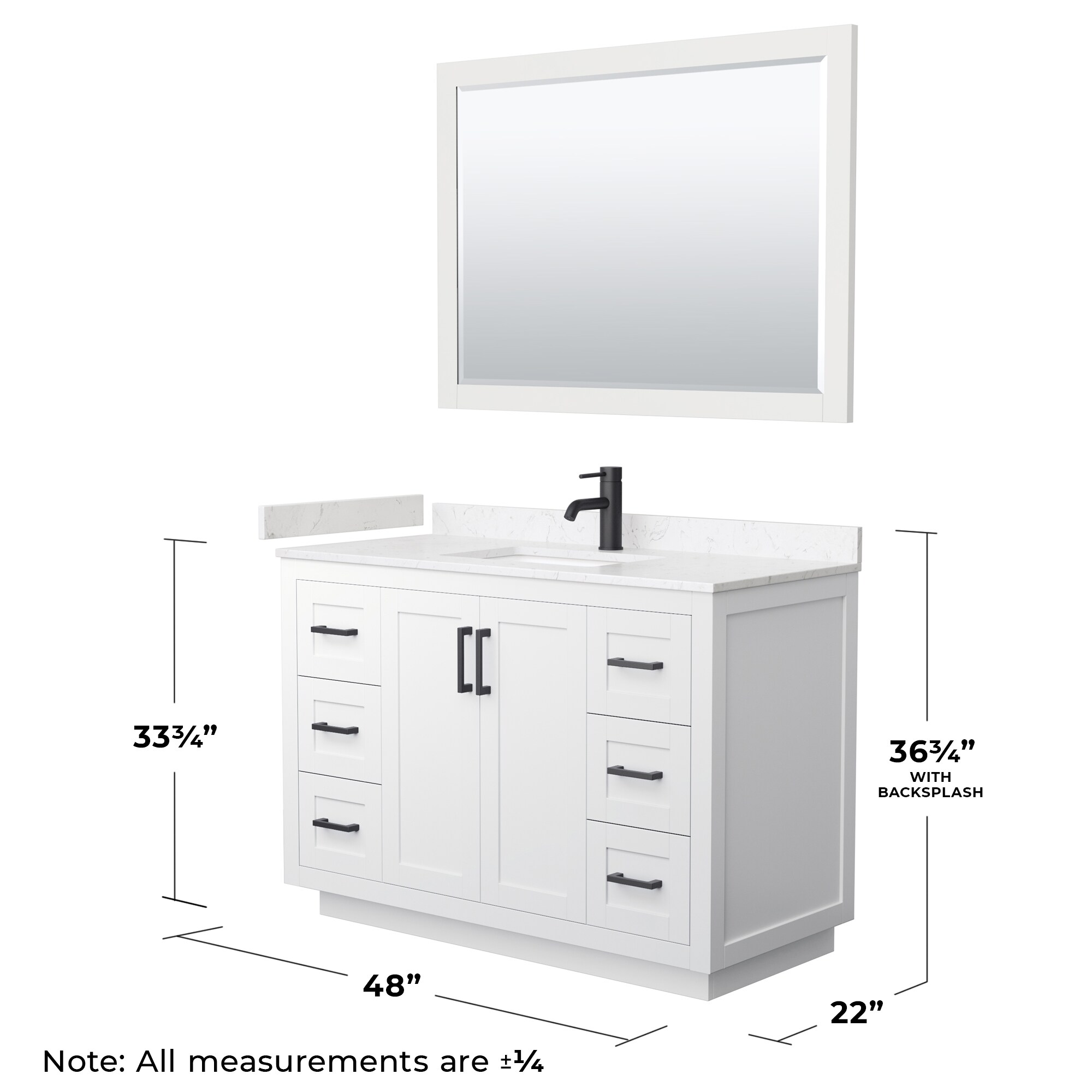 Wyndham Collection WCF292948SWBC2UNSM46 Bath-Vanity-Combo - View #6