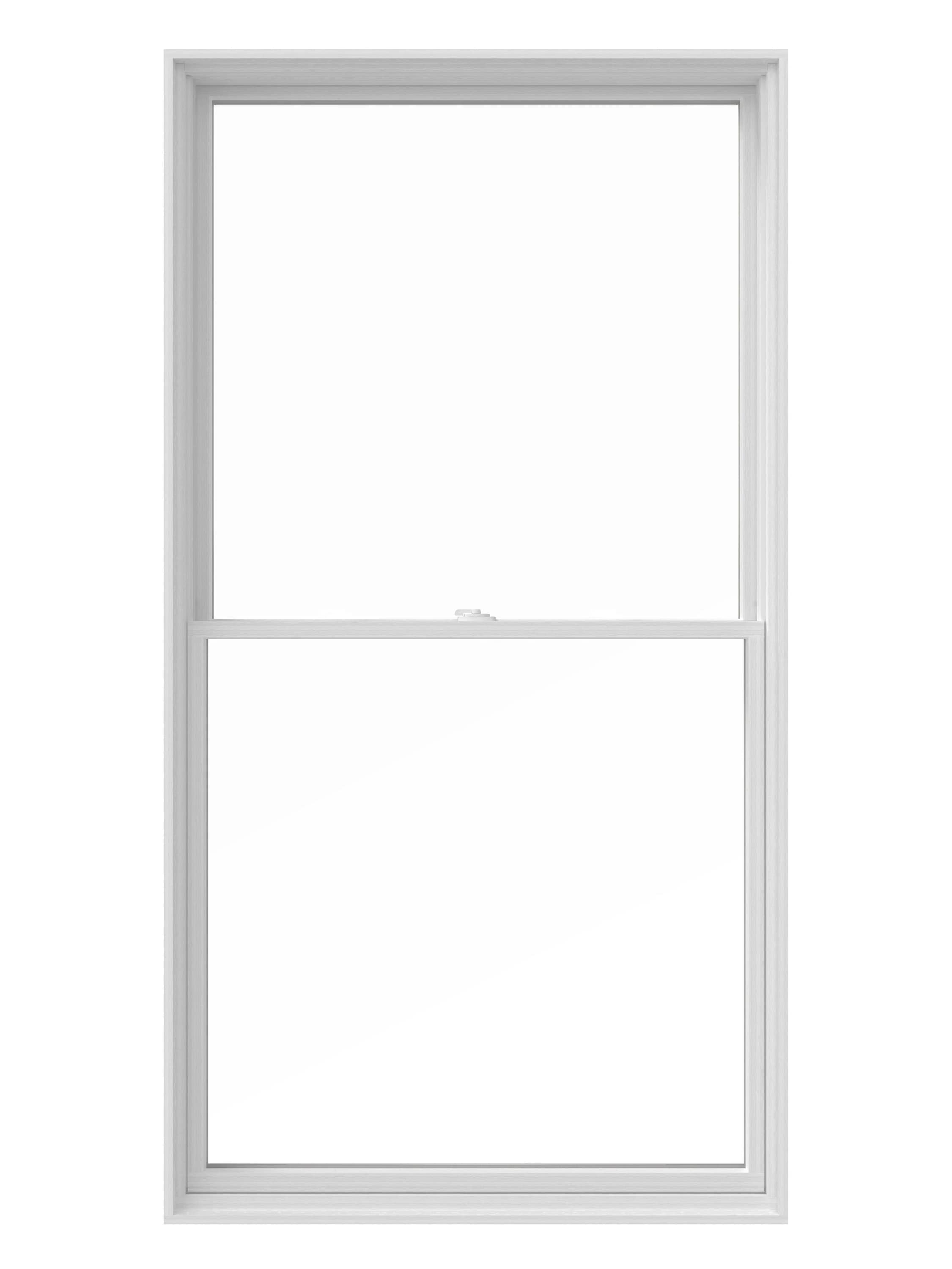 Pella 1000008396 Lifestyle 24-1/2-in x 40-1/2-in White Prefinished White Paint Wood New construction Double Hung Window Dual-pane Double Pane Glass