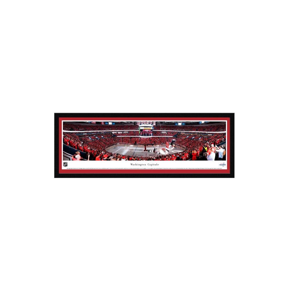 Blakeway Panoramas NHLCAP4M Washington Capitals James Blakeway Black Metal Framed 15.5-in H x 42-in W Sports Paper Print