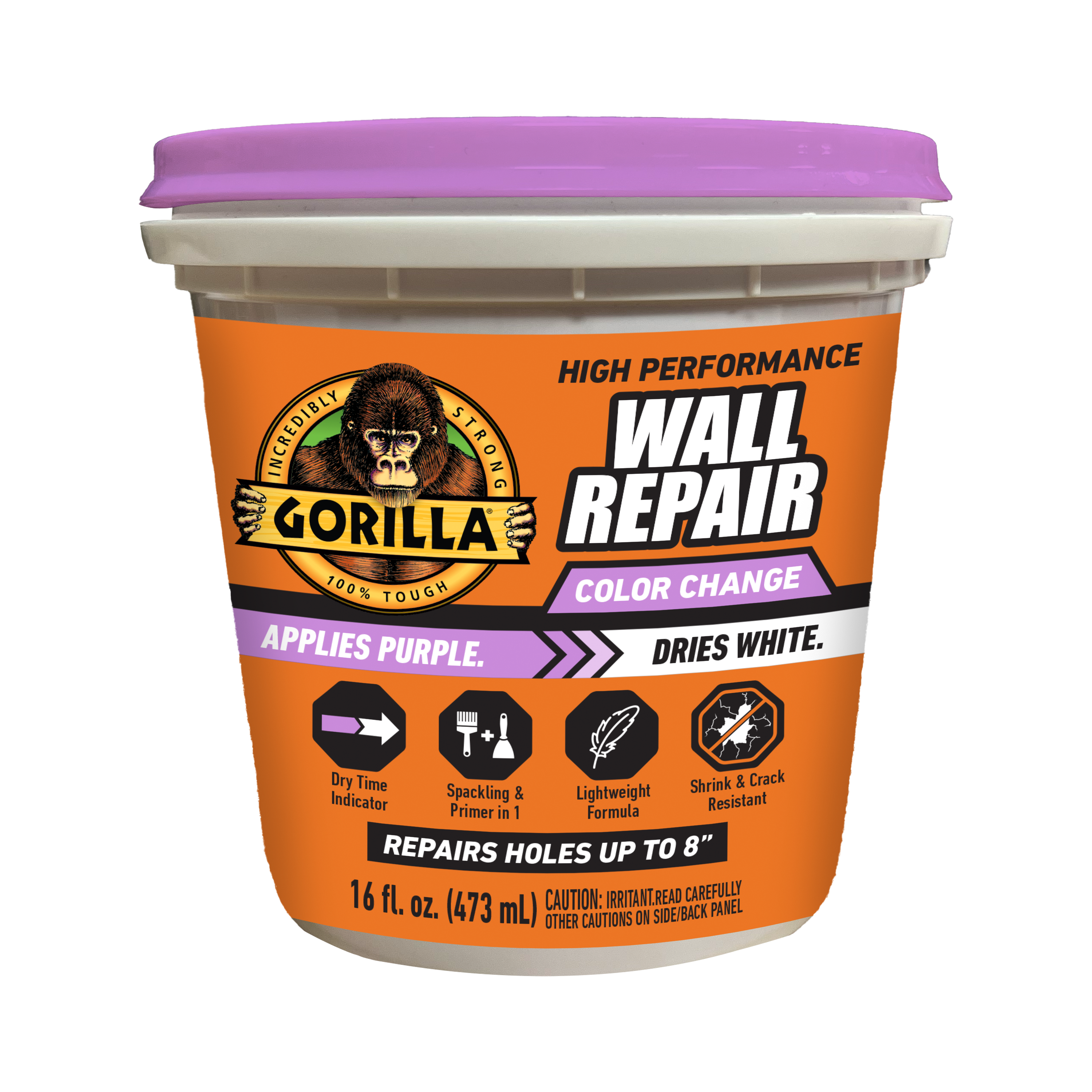 Gorilla Purple Interior/Exterior Color-Changing , Heavy Duty , Spackling 16 Fluid ounce(s) #118971