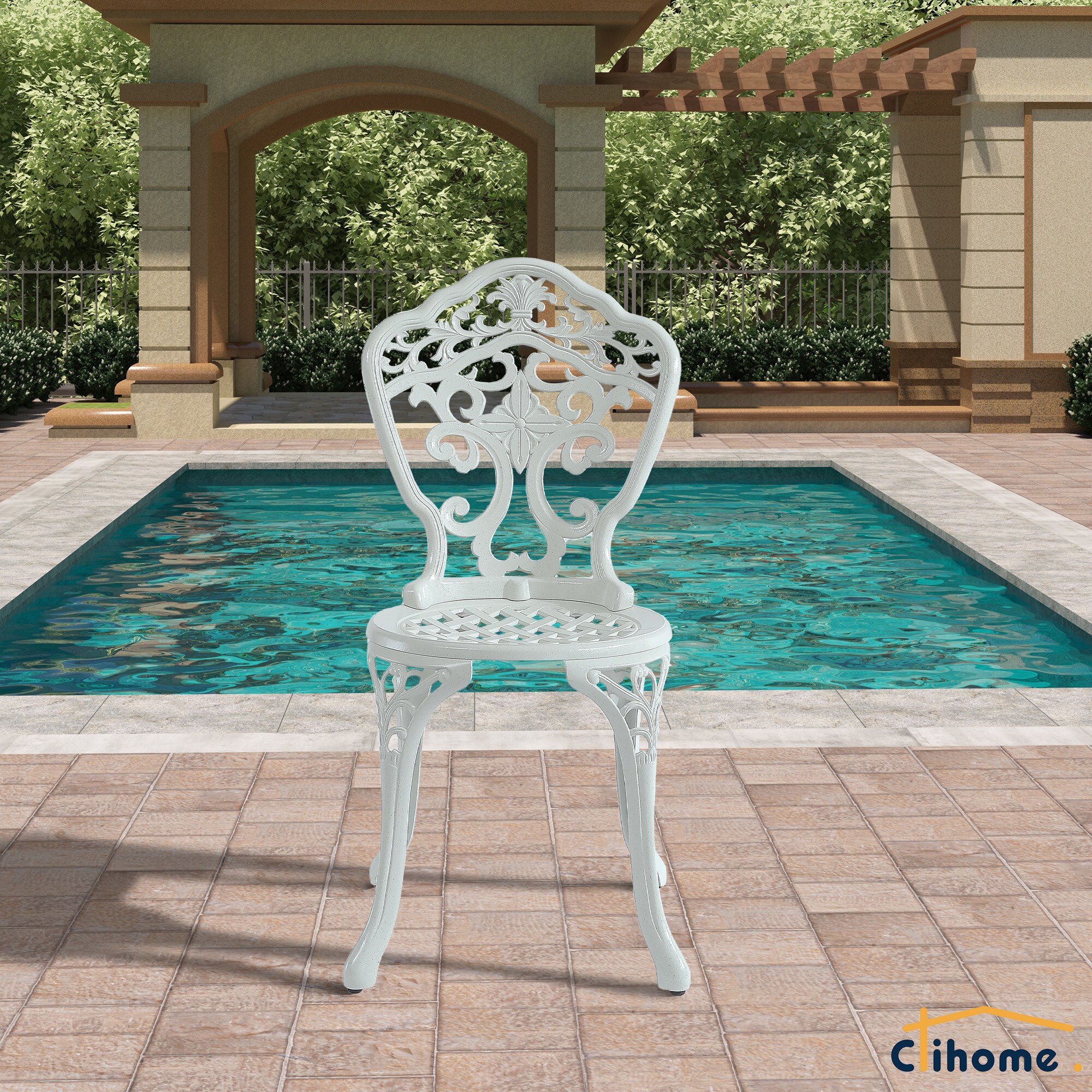 Clihome CL6026C-WH Patio-Chairs - View #9