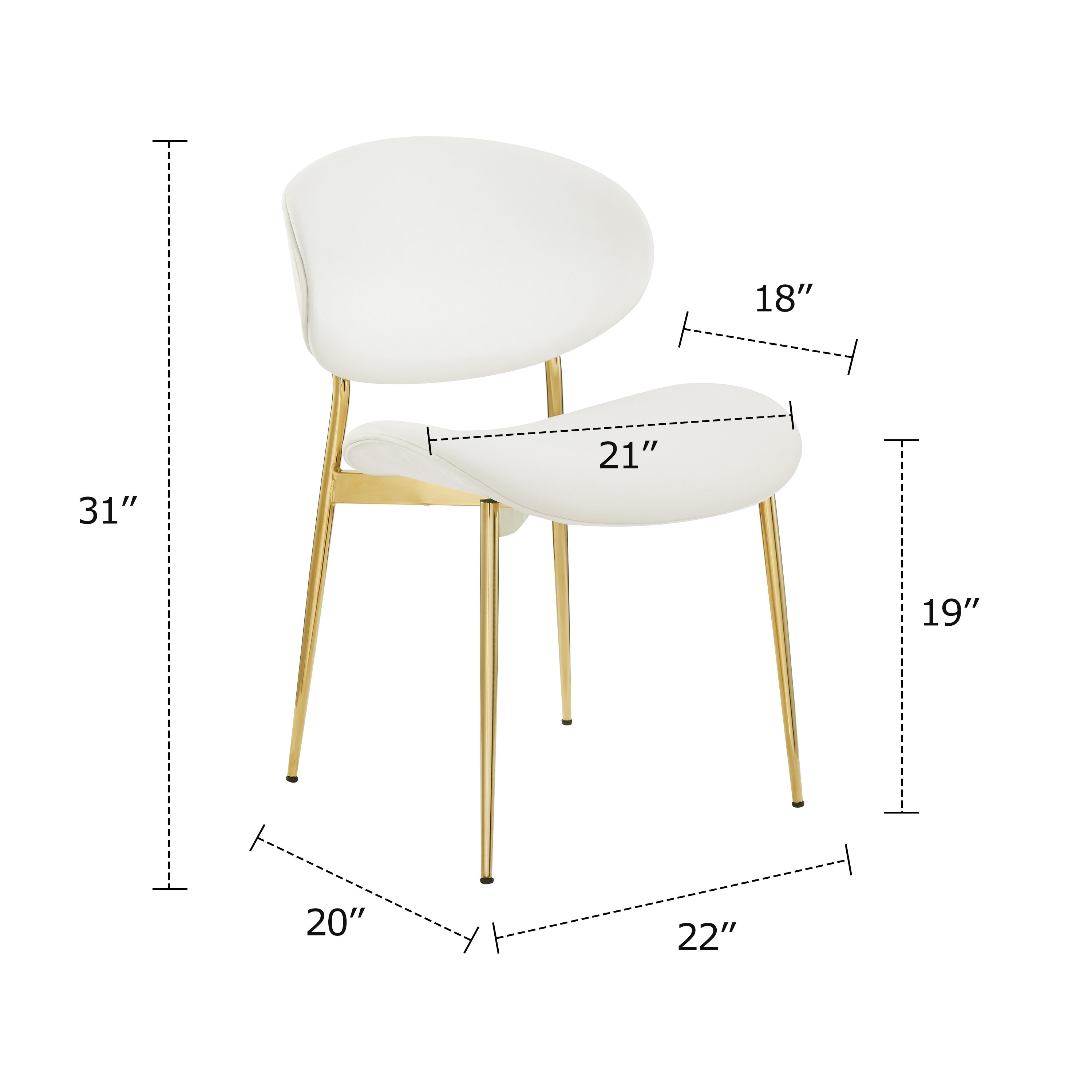 Art Leon CC056-2-OW Dining-Chairs - View #10