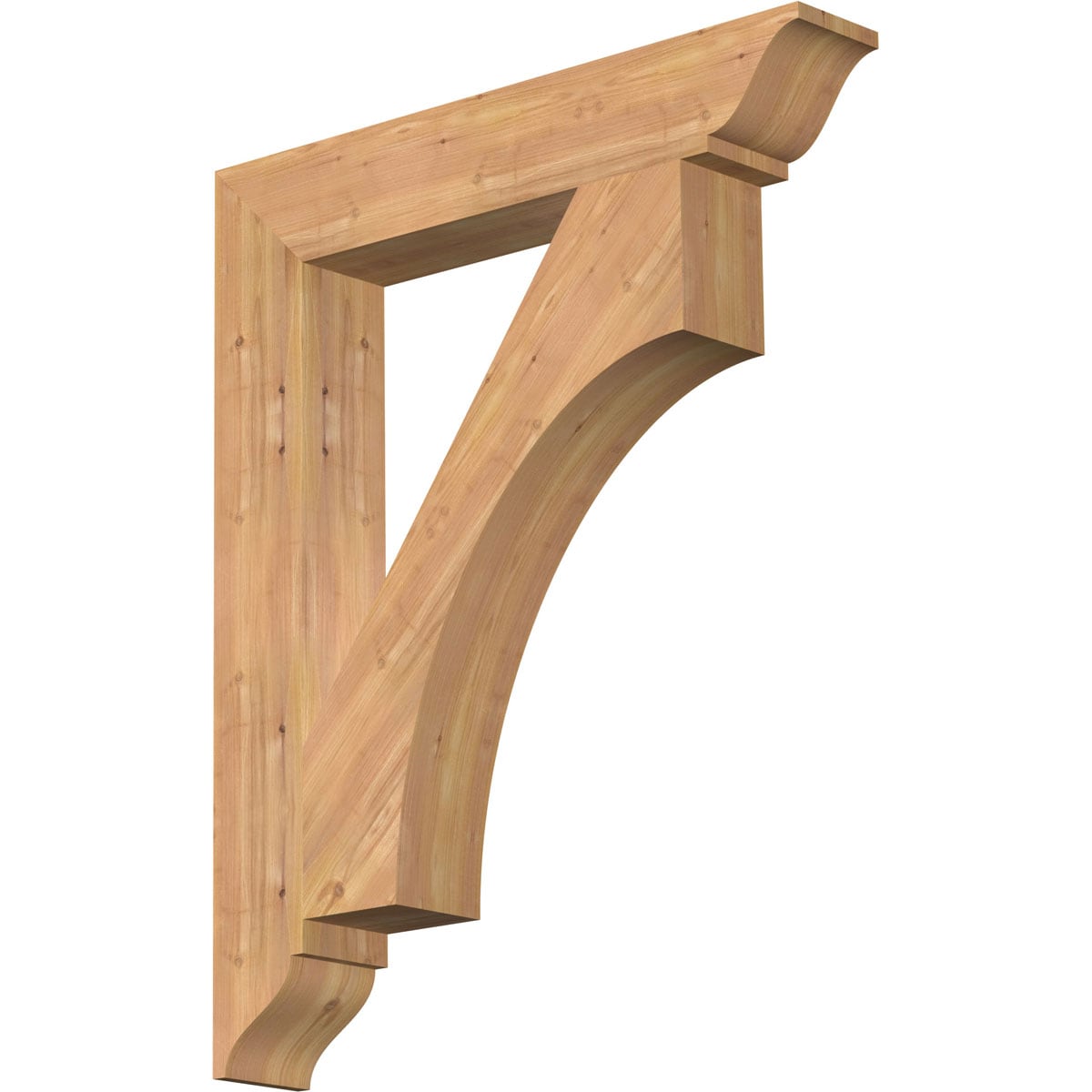 Ekena Millwork BKT06X34X42WTL01SWR Westlake traditional smooth 5-1/2-in x 34-in x 42-in Western red cedar Brown Wood Standard bracket