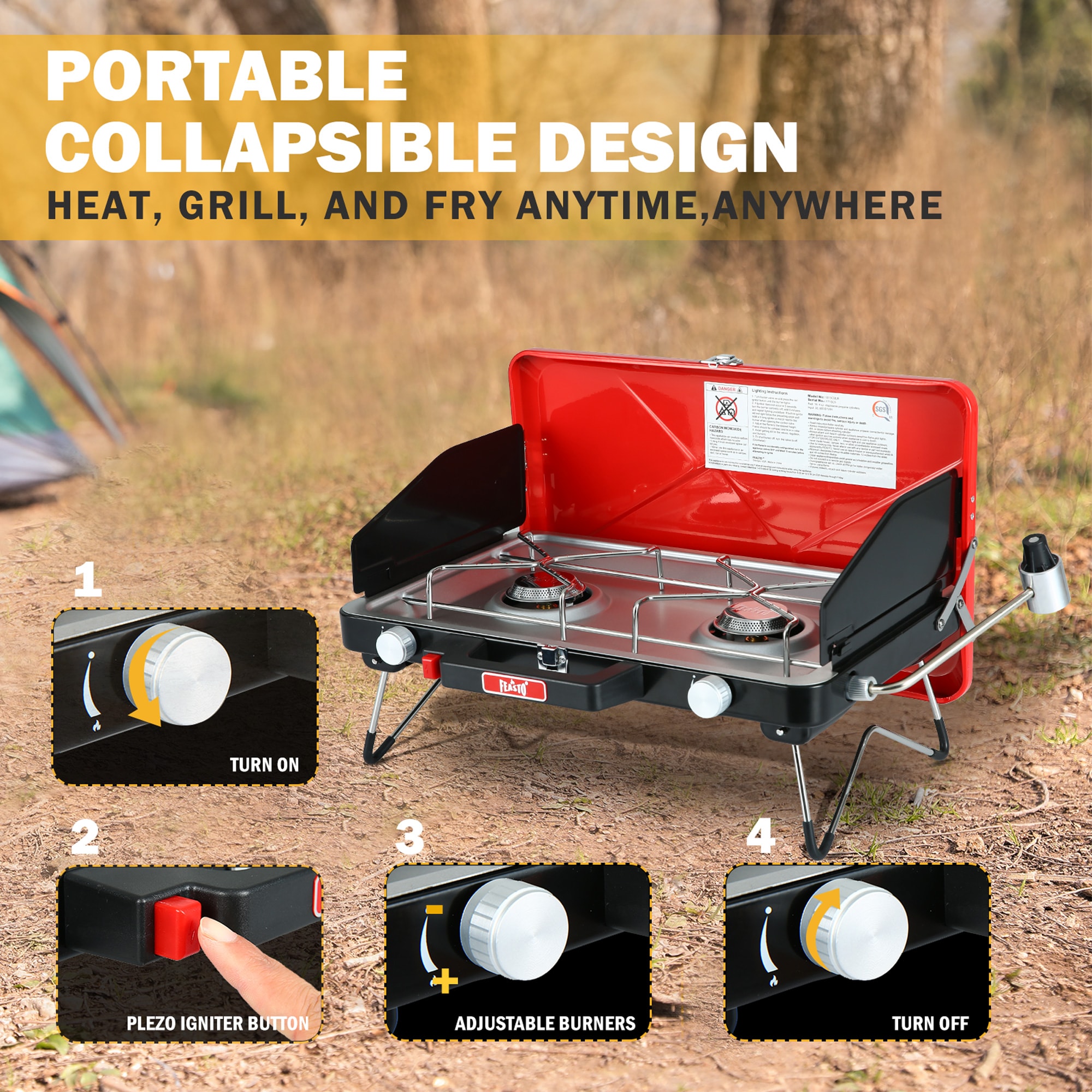 Feasto 1813CSR Outdoor-Burners-Stoves - View #5