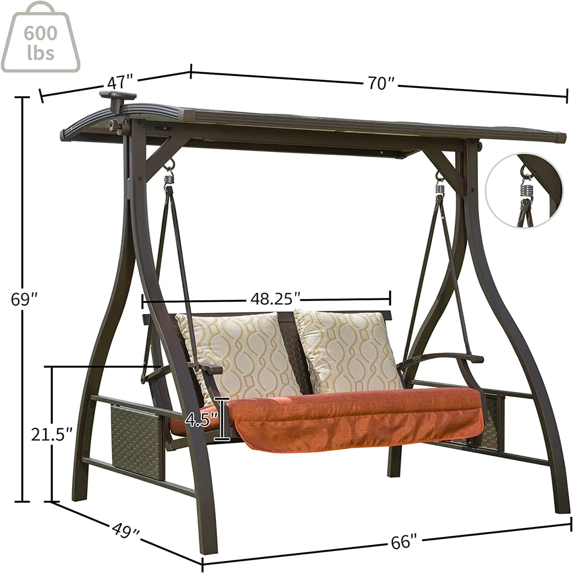 Bayfeve BFG-FG605A Swing-Gliders - View #6