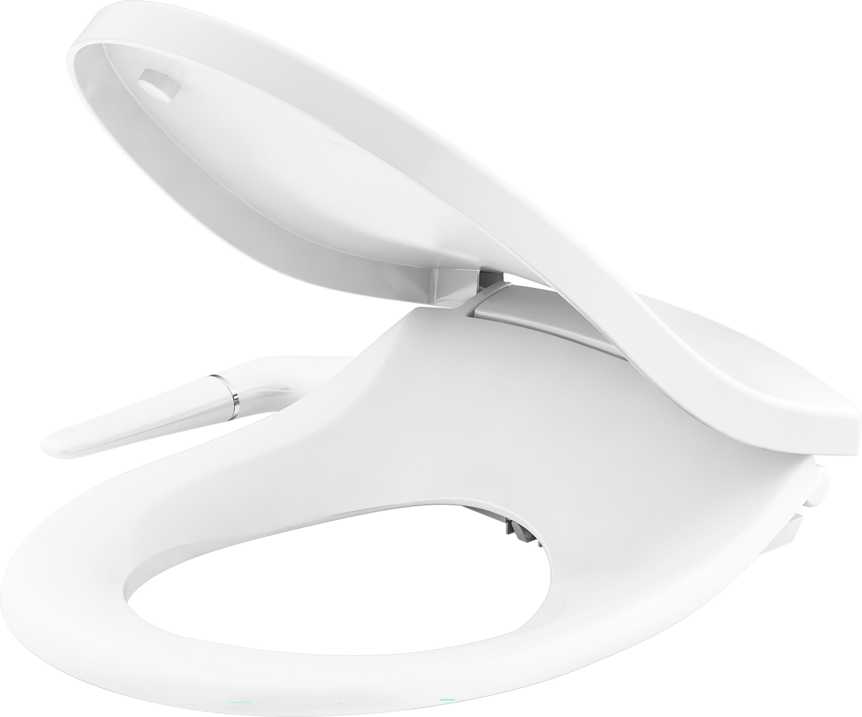 KOHLER 76923-0 PureWash M250 Plastic White Round Soft Close Bidet Toilet Seat