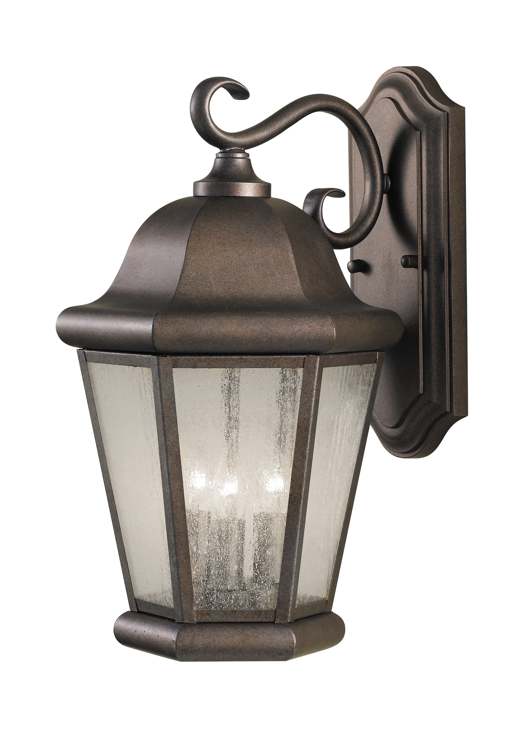 Generation Lighting OL5902EN/CB Martinsville 3 -Light 17-in H Bronze Hardwired Outdoor Wall Light