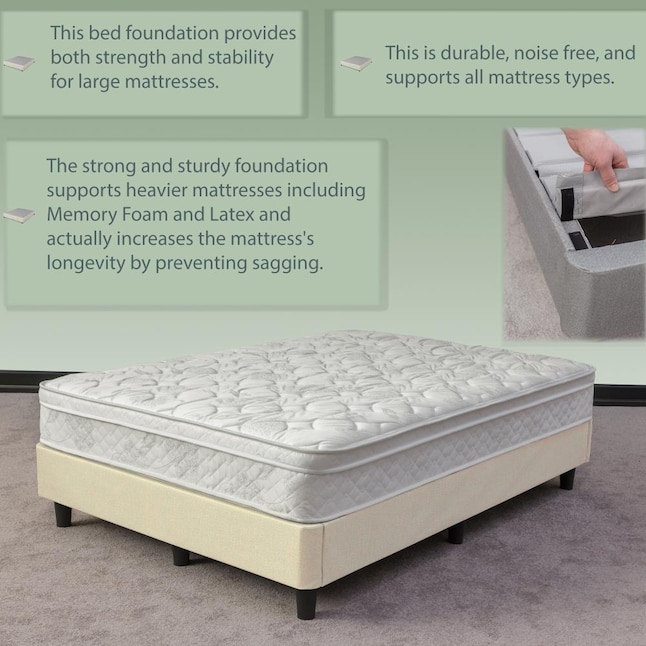 Glance 13 In Platform Bed For Mattress, Can You Put A King Bed On Queen Box Spring