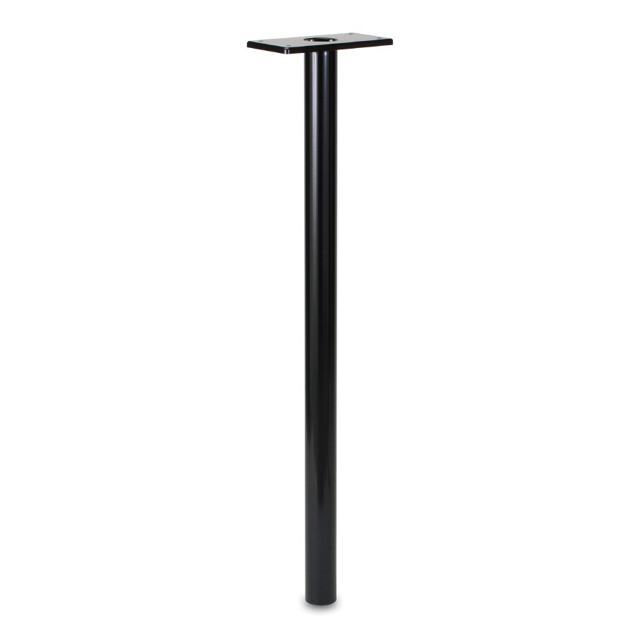 Architectural Mailboxes 7505B-10 Black Steel Mount Mailbox Post