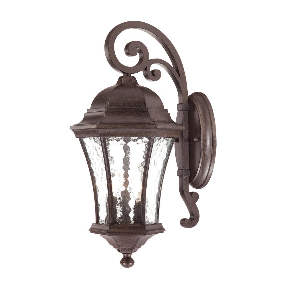 Acclaim Lighting 3612BC Waverly 3 -Light 19.5-in H Black Hardwired Outdoor Wall Light