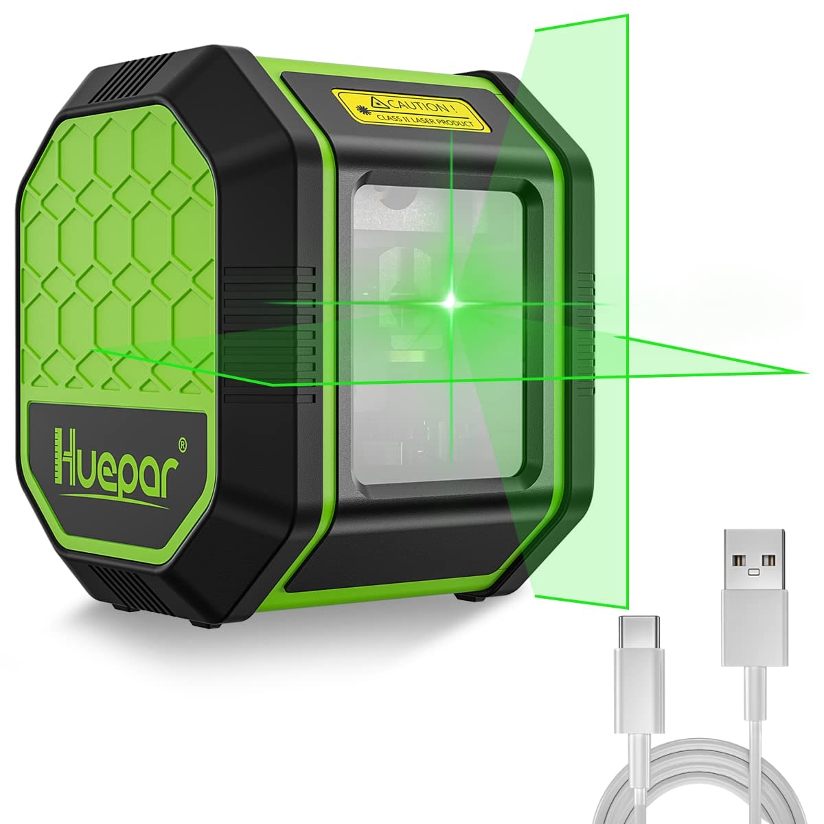 Huepar 98-Feet Green Self-Leveling Cross-line Laser Level #FC011G