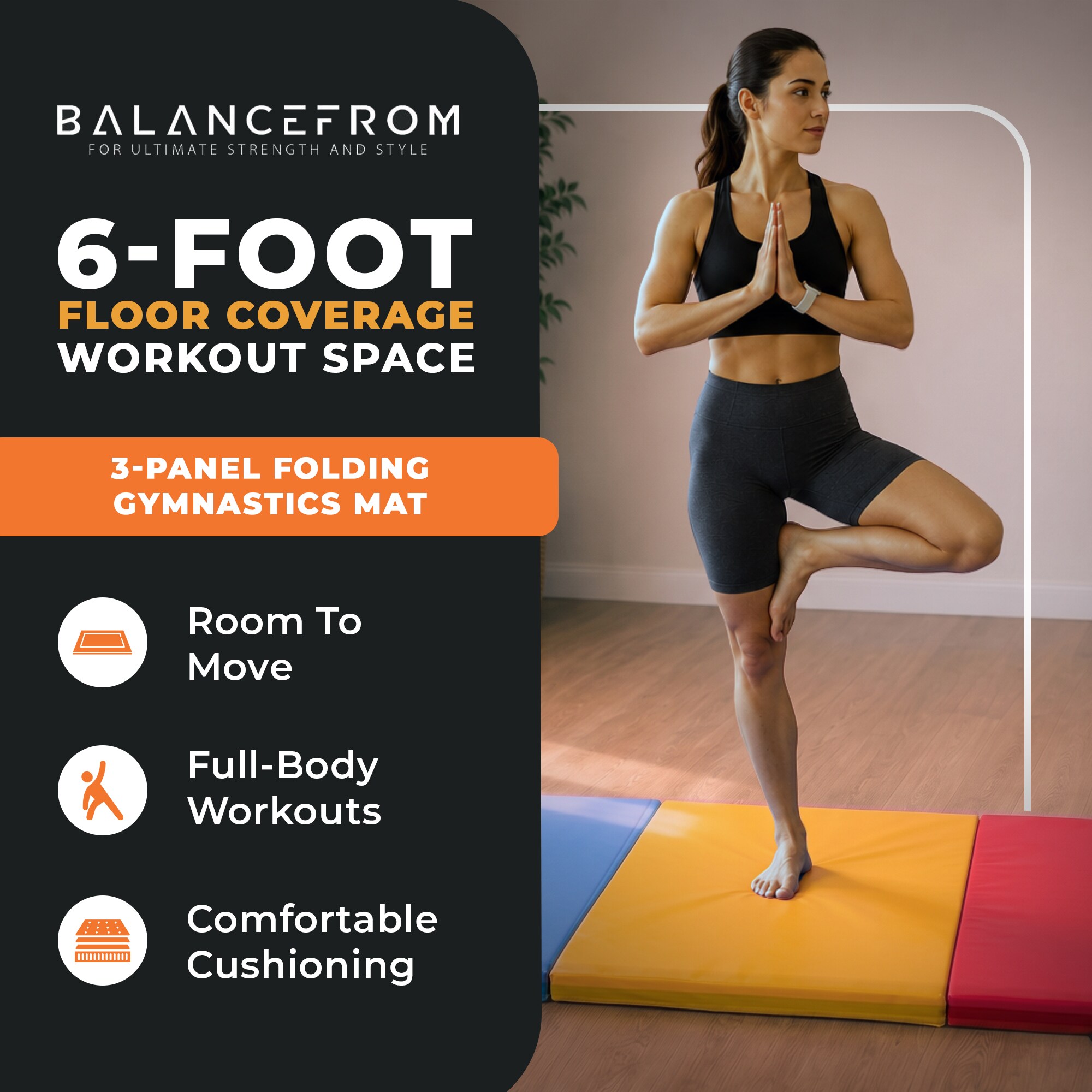 Balancefrom BFGM-3MULTI Fitness-Equipment-Mats - View #2