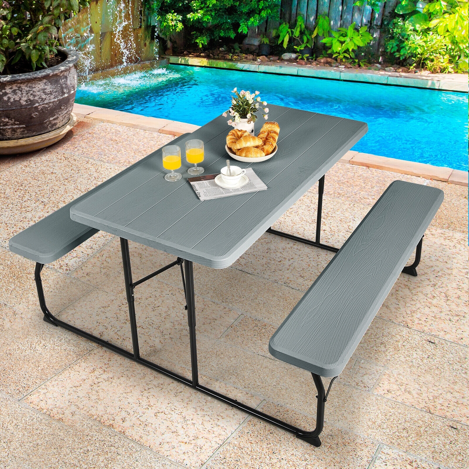 Forclover HYFL-72GR Picnic-Tables - View #2