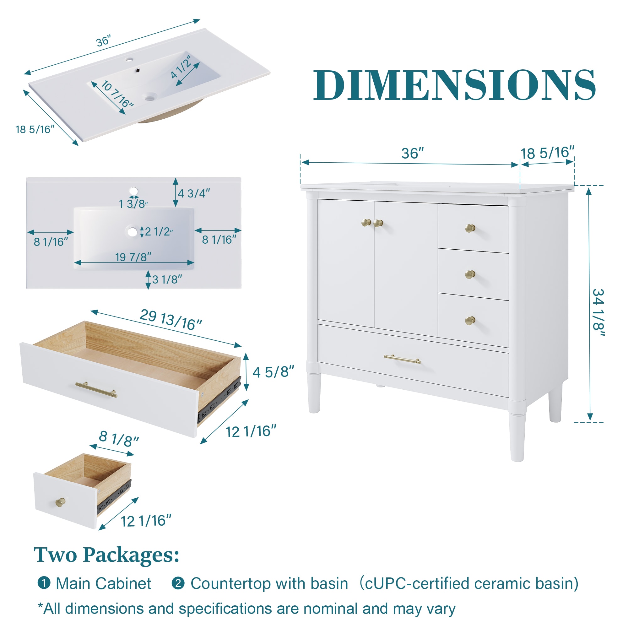 Forclover QNM-0424-IMO Bath-Vanity-Combo - View #8