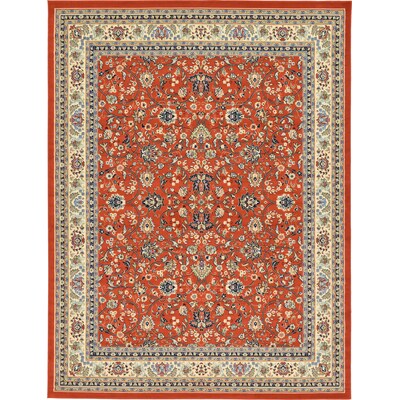 Unique Loom Washington Sialk Hill 10 x 13 Burgundy Indoor Floral/Botanical Oriental Area Rug Unique Loom Washington Sialk Hill 10 x 13 Burgundy Indoor Floral/Botanical Oriental Area Rug