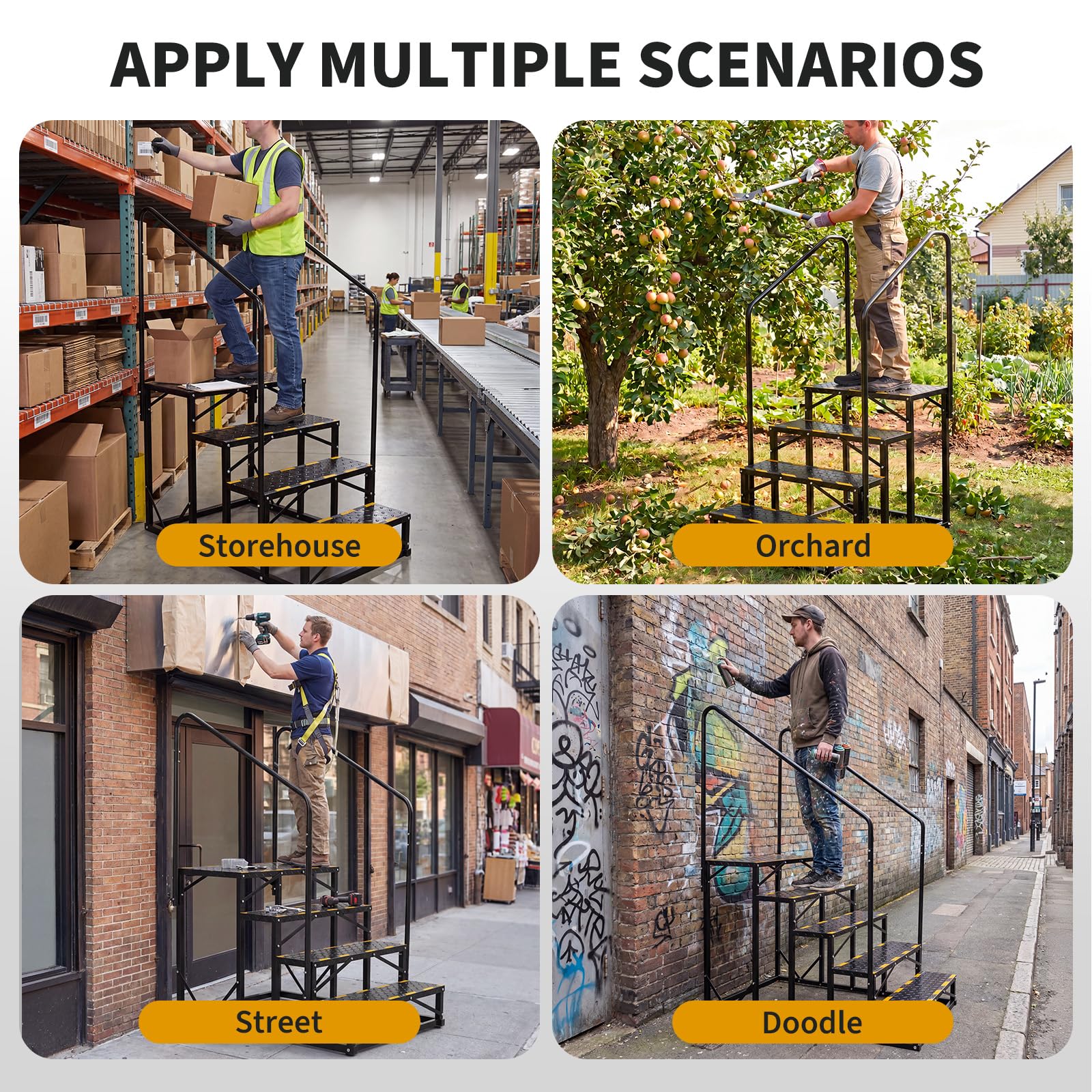 GarveeLife CLJ-ZDUEOWYLDKLV45 Step-Ladders - View #7