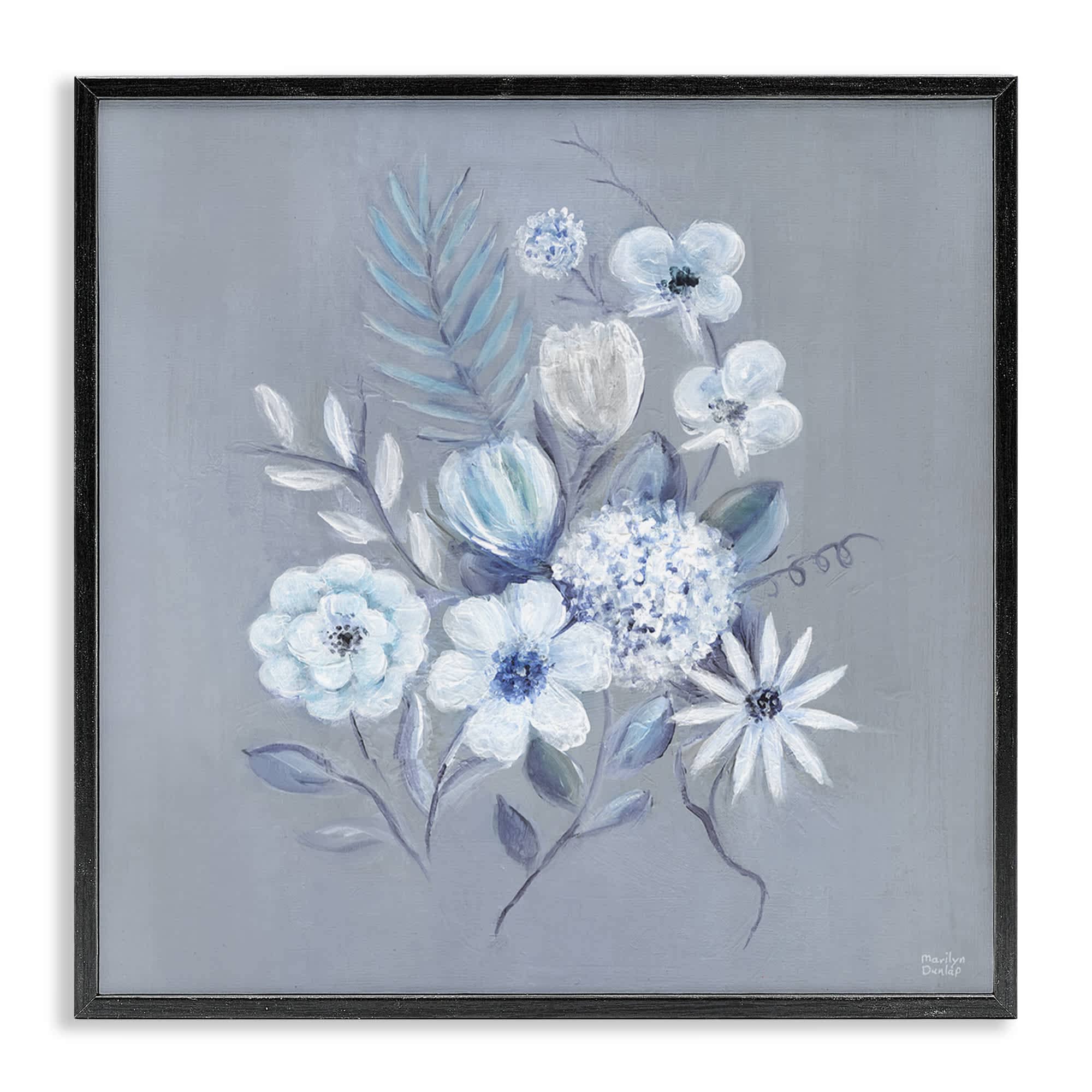 Stupell Industries BS-270-FR-24X24 Mixed Flower Bundle Black Framed Giclee Art By Marilyn Dunlap 24 x 24