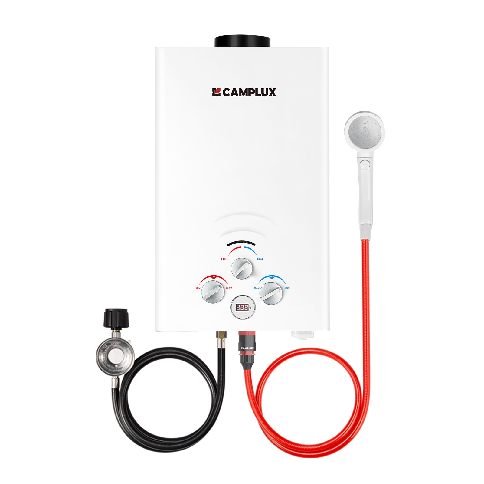 Camplux BW211-N 6L 2.11-GPM 55,000-BTU Outdoor Portable Liquid Propane Tankless Water Heater