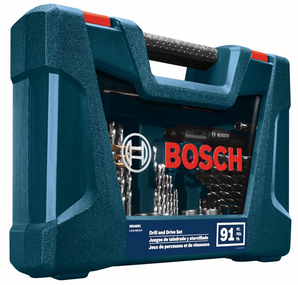 Bosch Screwdriver Bit Set (91-Piece) in the Screwdriver Bits department at