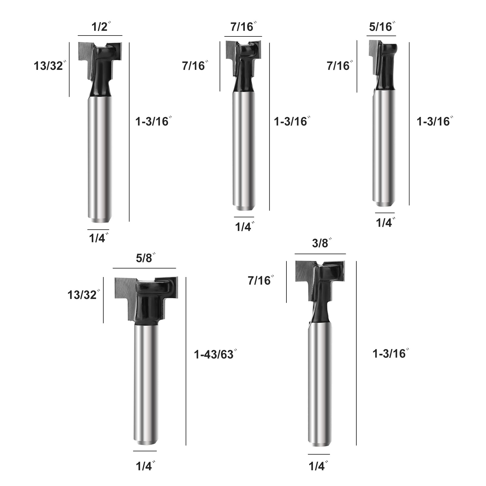 SenQWFa LDC0824C055 Router-Bit-Sets - View #2
