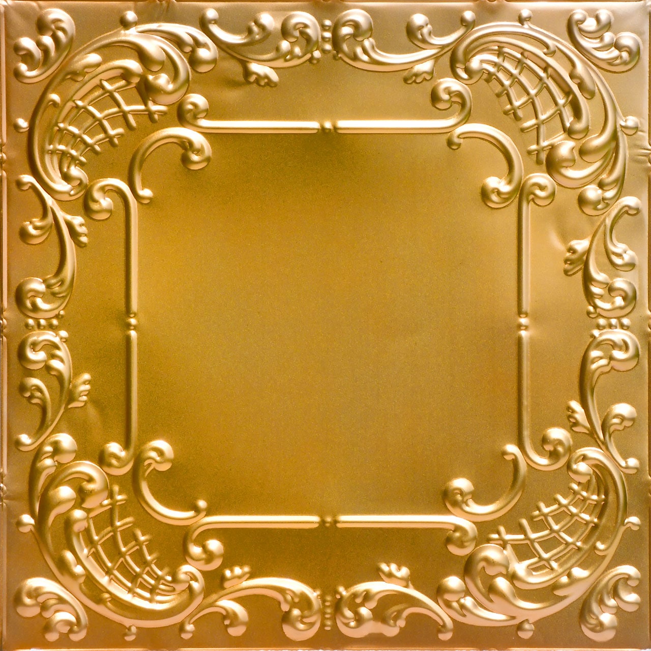 From Plain to Beautiful in Hours SKPC515-LNOP24X24D12 2-ft x 2-ft Baby's Breath Lincoln Copper Steel Drop Ceiling Tile ( 12 -Pack, 48-Sq. Feet / Case )