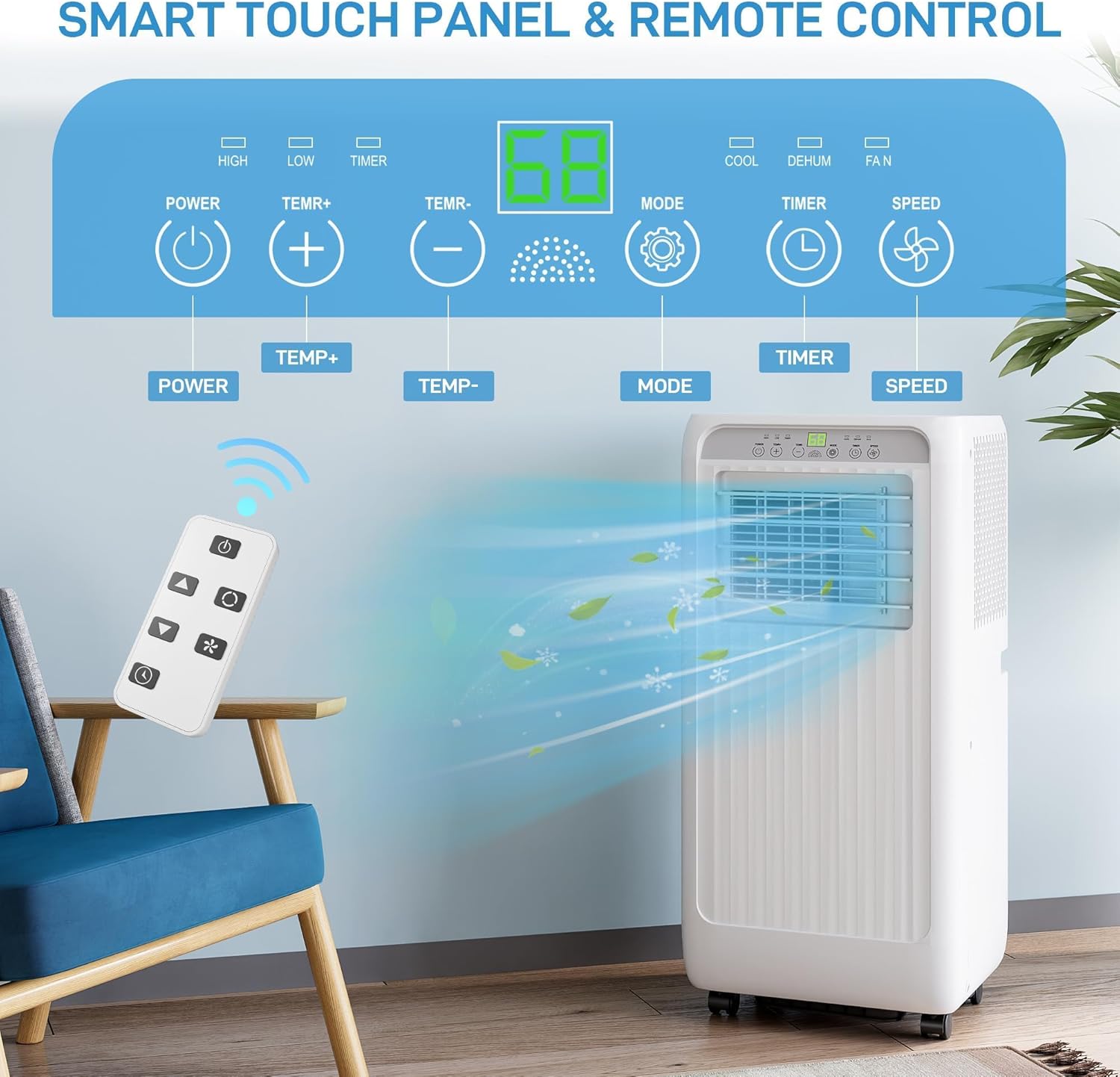 Qeetex BBJ-PHO10G4S3CZ Portable-Air-Conditioners - View #6