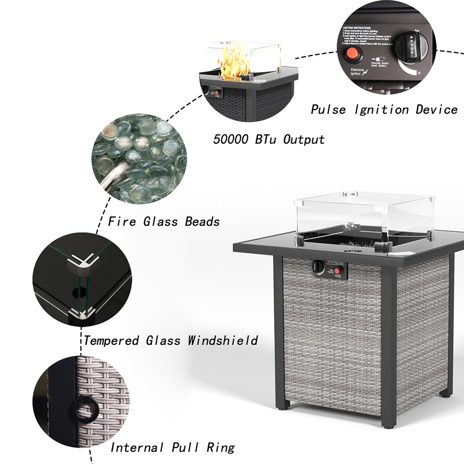 Mondawe MO-OP3610CF Outdoor-Gas-Firepits - View #6