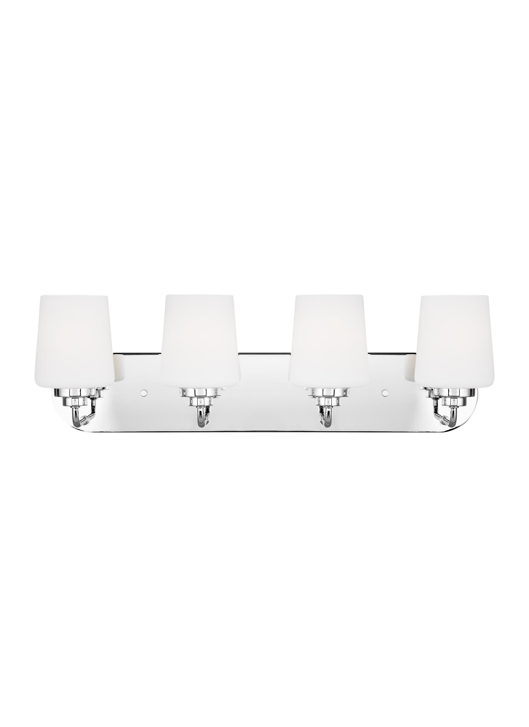 Generation Lighting 4402804-05 Windom 24.38-in 4 -Light Polished Chrome Transitional Vanity light
