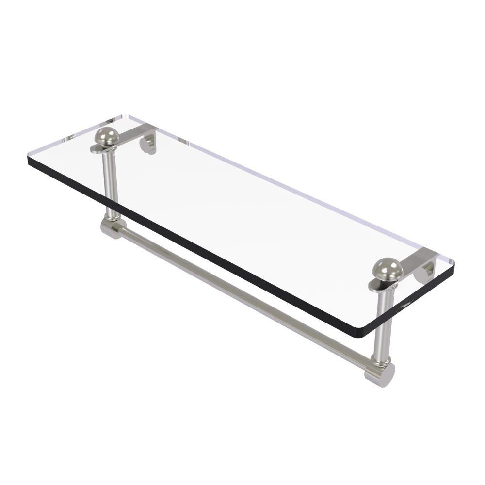 Allied Brass RC-1/16TB-SN Satin nickel 2 -Tier Wall mount Bathroom Shelf ( 16-in x 5-in x 5-in )