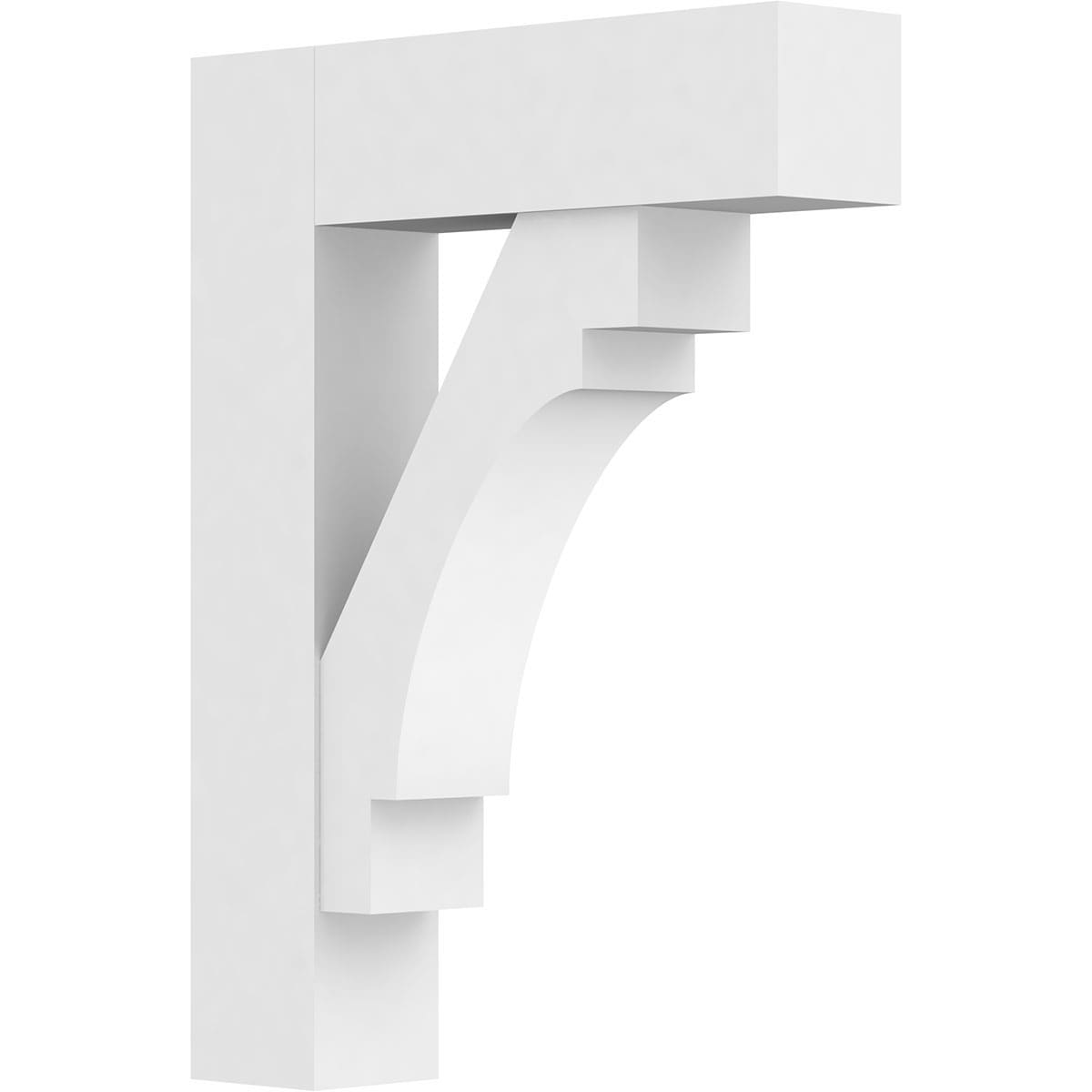 Ekena Millwork BKTP05X24X32MRC05 Standard MercedGrade 5-in x 24-in x 32-in Off-white PVC Standard bracket