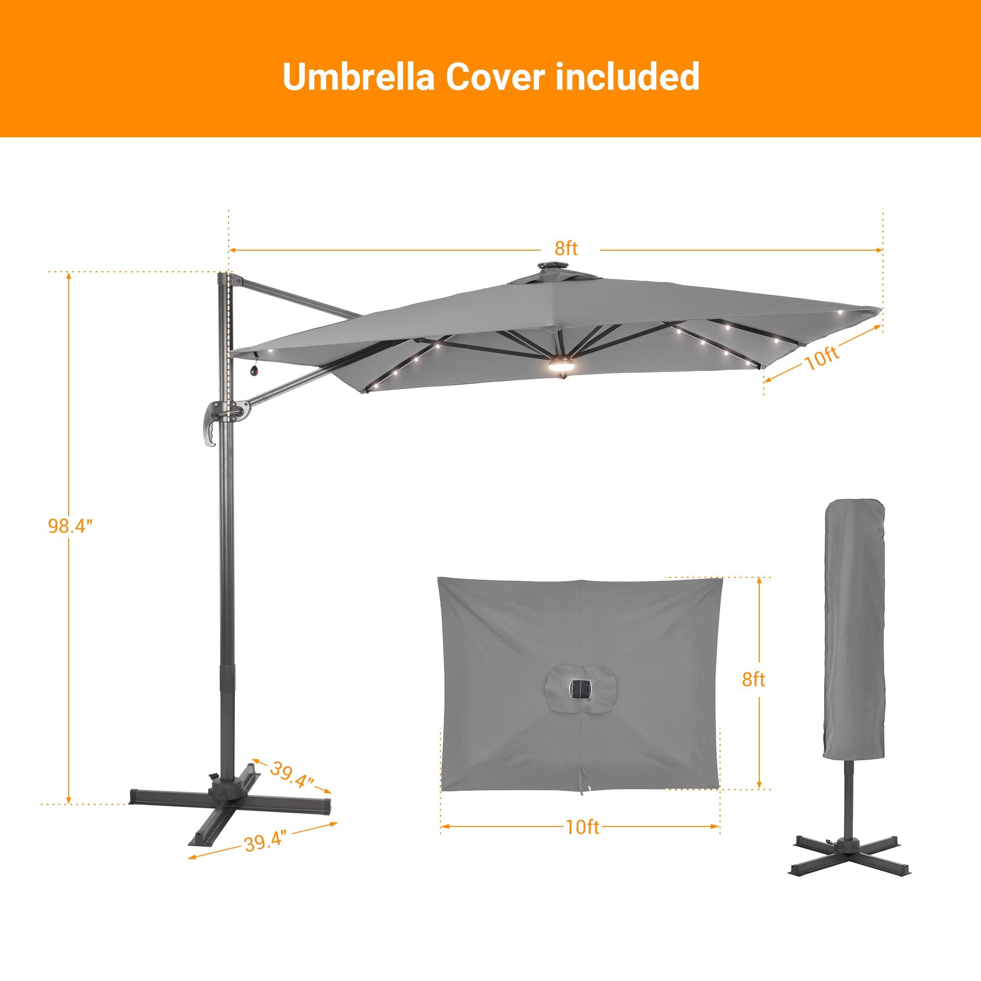Sonkuki SD-MN108GY-LED Umbrellas-2 - View #2