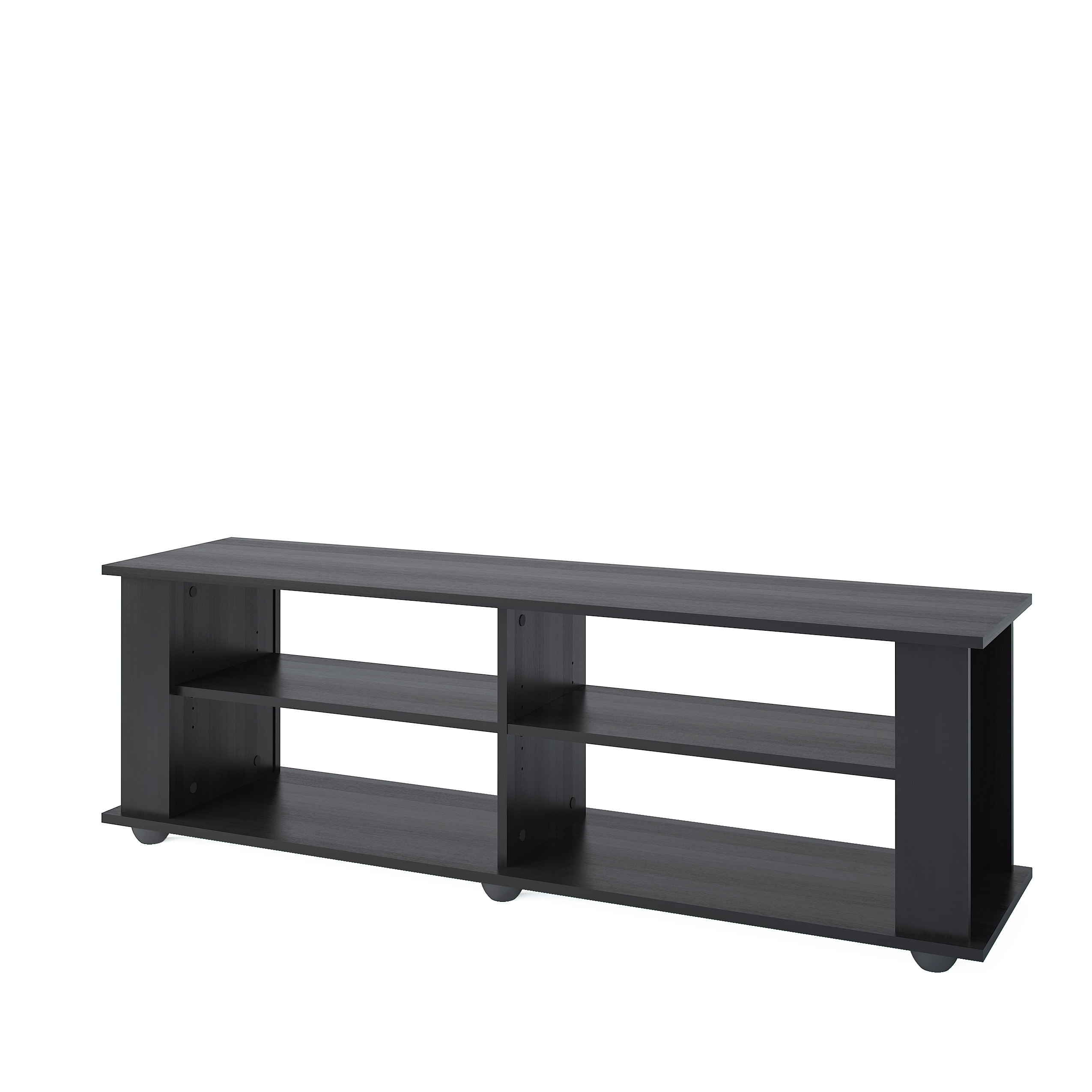 Ravenwood Black 62" Media Console with Adjustable Shelves