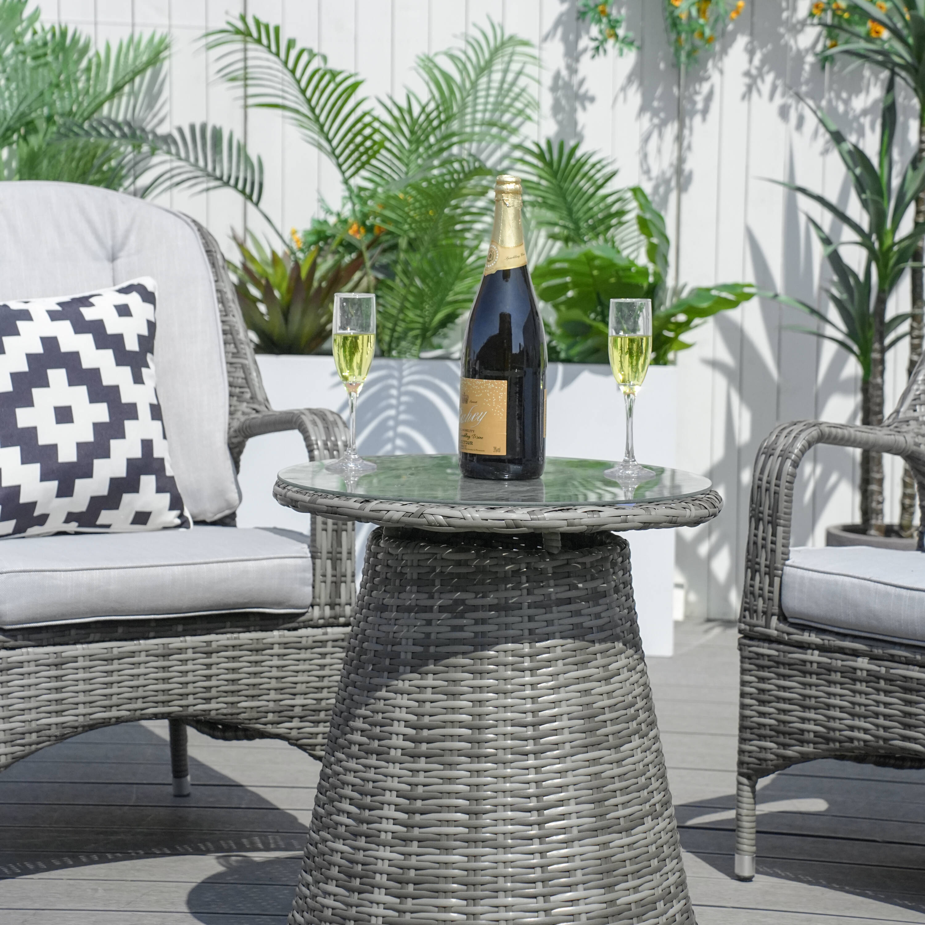 Direct Wicker DWD-1708009-GR Patio-Dining-Sets - View #4
