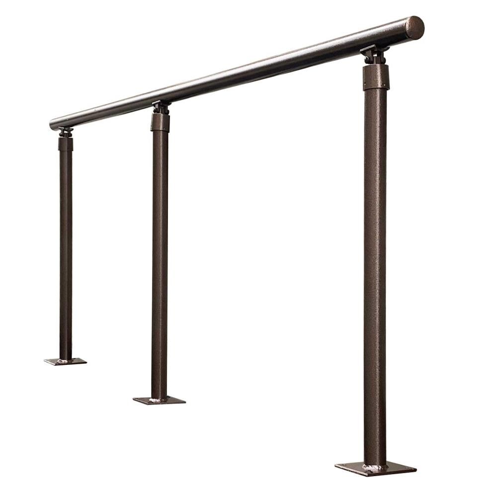 EZ Handrail 1.9 in. x 3 ft. Copper Vein Aluminum Handrail with Posts