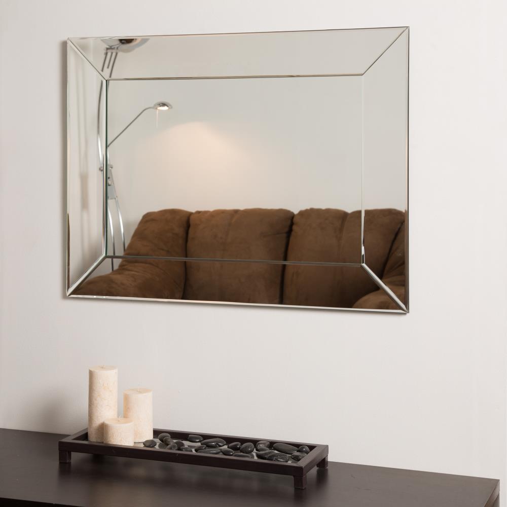 Decor Wonderland 23.6-in x 31.5-in Frameless Bathroom Vanity Mirror ...