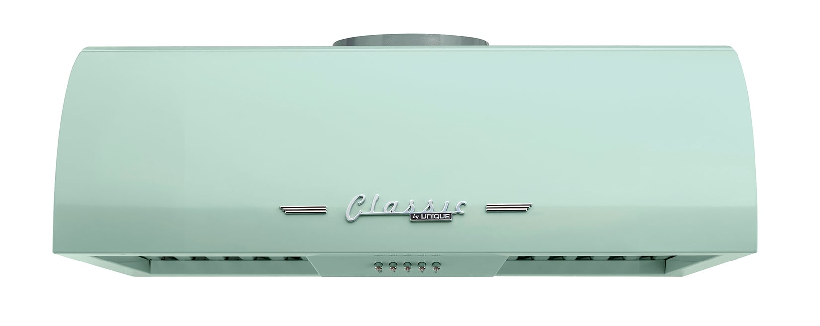 UNIQUE UGP-24CR RH LG 24 inch Ducted 500-CFM Summer Mint Green Under Cabinet Range Hood