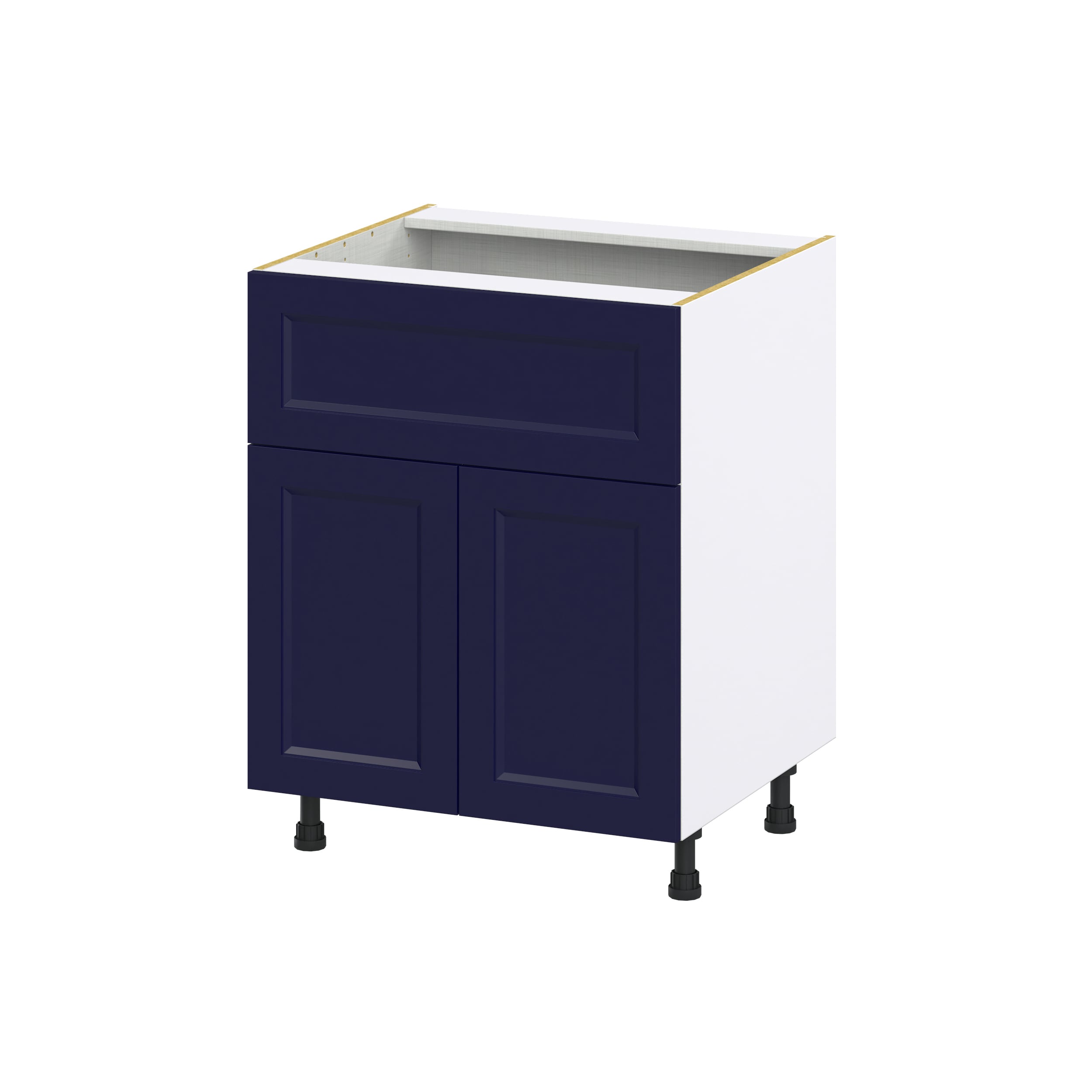 Hugo&Borg DSB27A-LO Lorette 27-in W x 34.5-in H x 25-in D Navy Blue Base Fully assembled Cabinet (Recessed Panel Shaker)