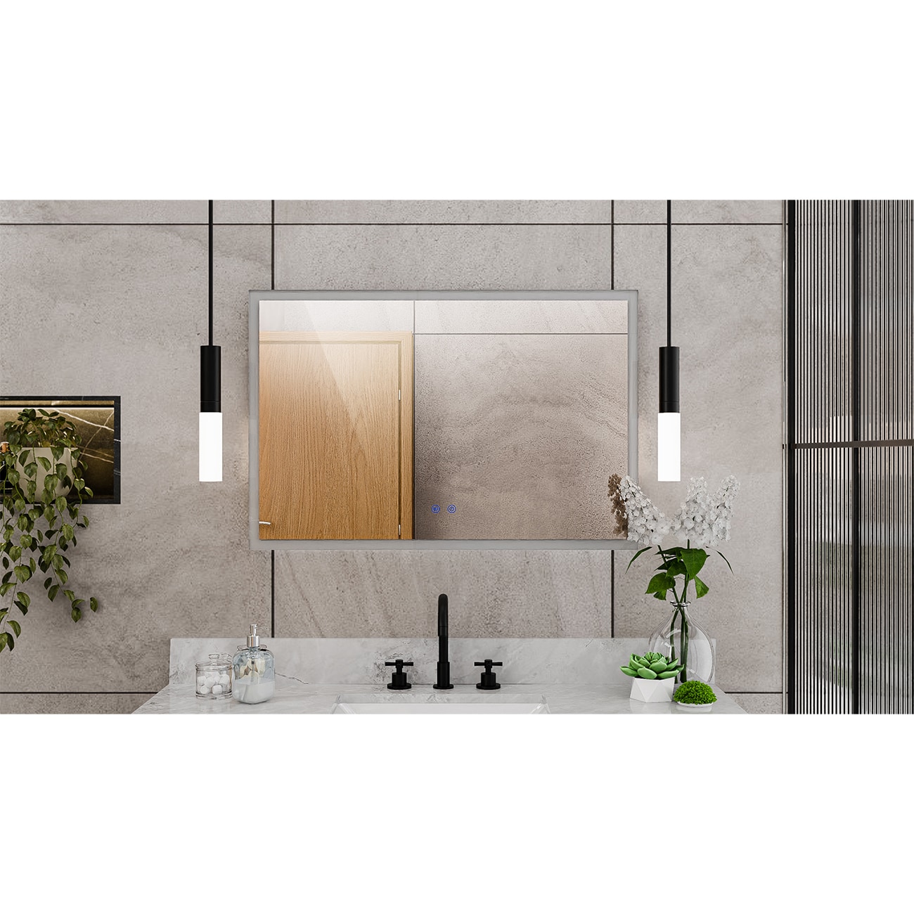 DreamLine LMBL2436R Framed-Bath-Mirrors - View #6