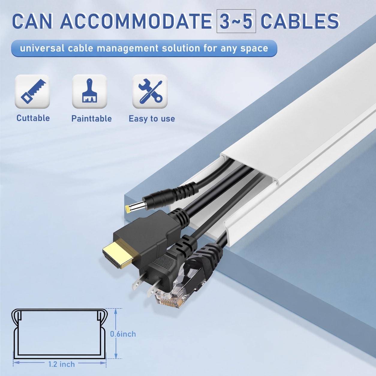 Aoibox LABJ8WH7 Cord-Surface-Raceway - View #2