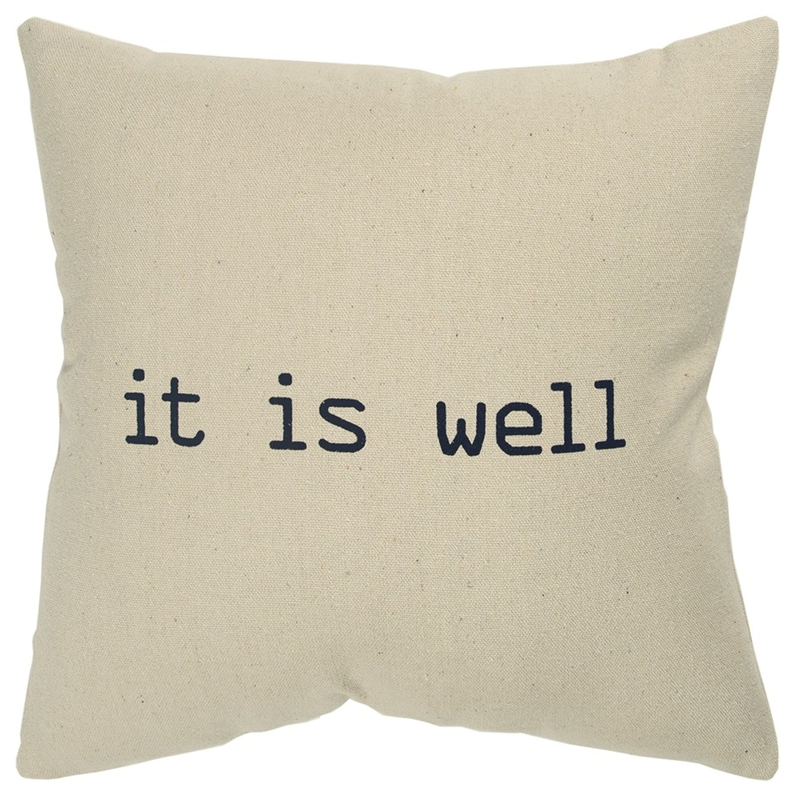 HomeRoots 4000403349 20-in x 20-in Natural Square Indoor Decorative Pillow