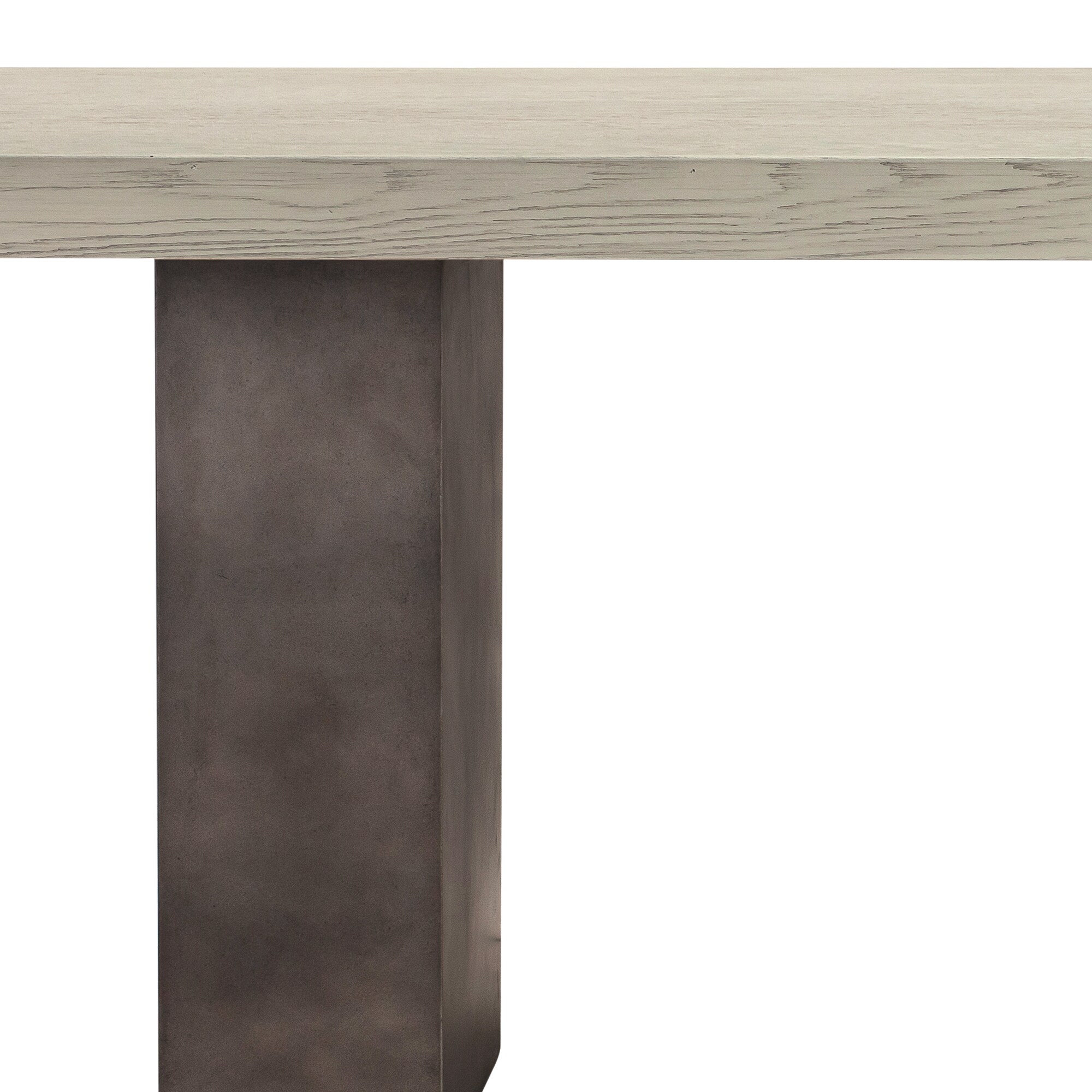 Modern Elegance Grey Oak and Concrete Rectangular Coffee Table