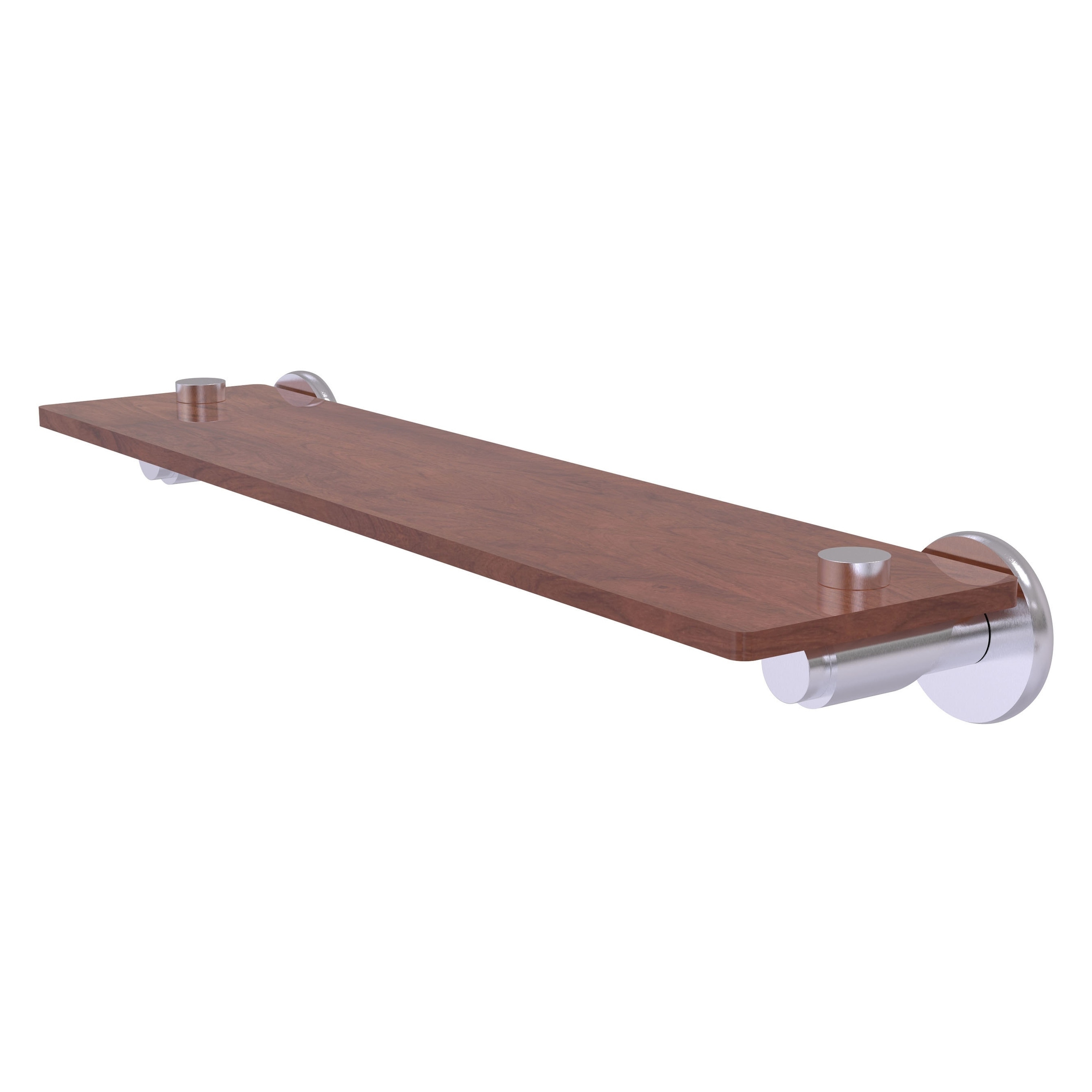 Allied Brass TR-1-22-IRW-SCH Tribecca Satin Chrome Wall mount Bathroom Shelf ( 22-in x 2.5-in x 5-in )