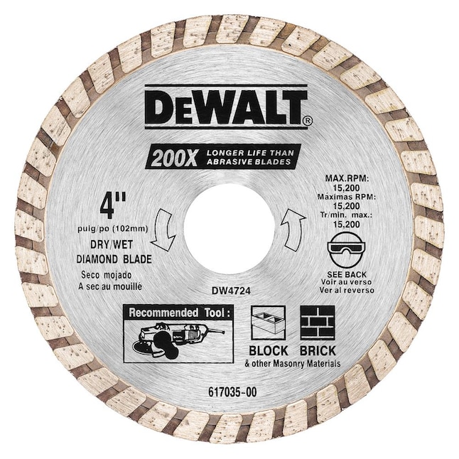 DEWALT Diamond 4-in Grinding Wheel in the Abrasive Wheels department at  Lowes.com