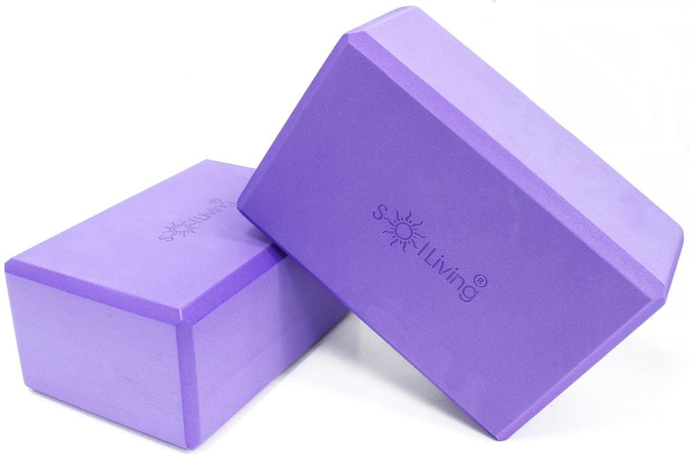 Sol Living Purple Foam Yoga Block for Improved Performance and Safety ...